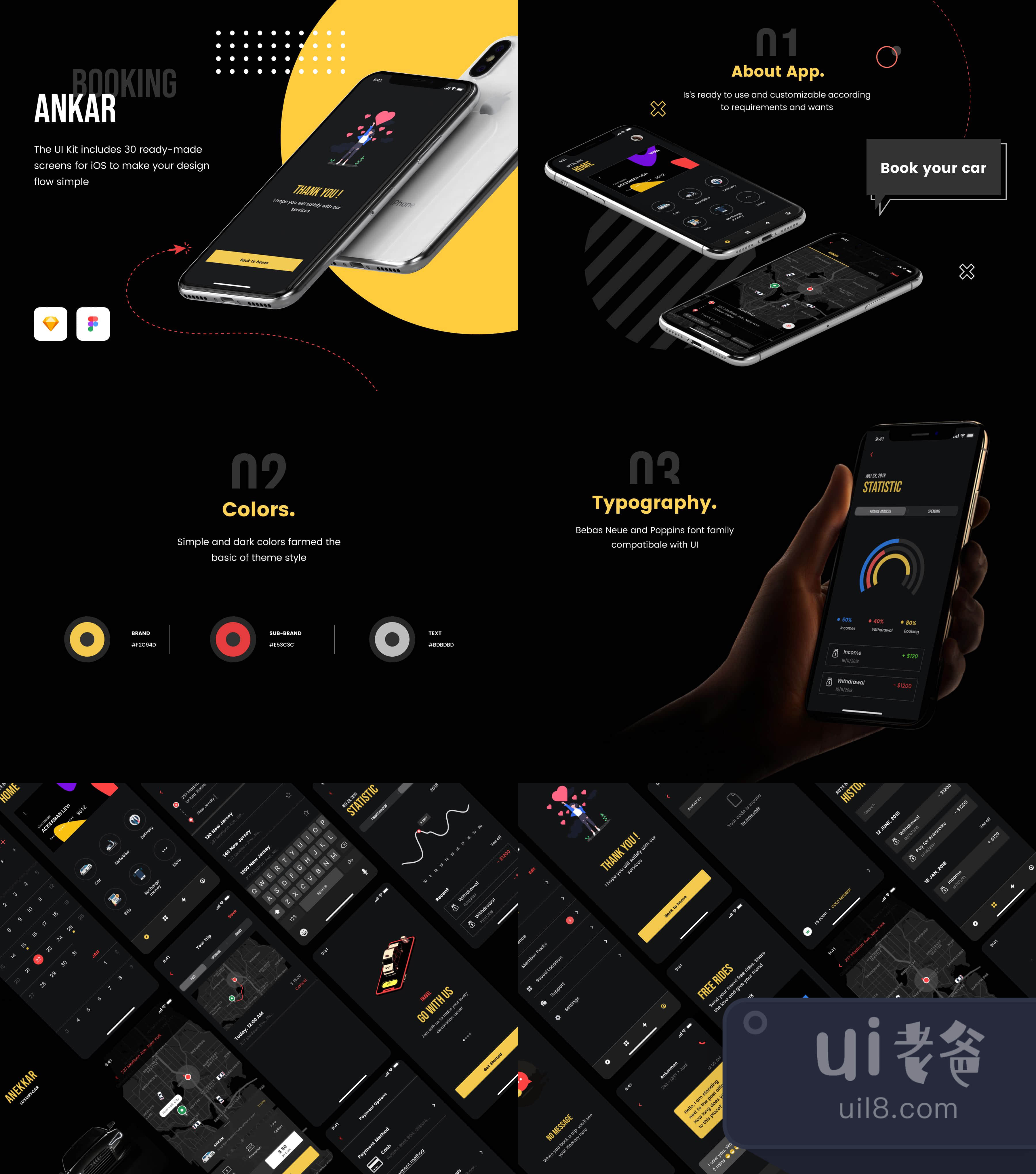 Ankar-网约打车App设计插图1