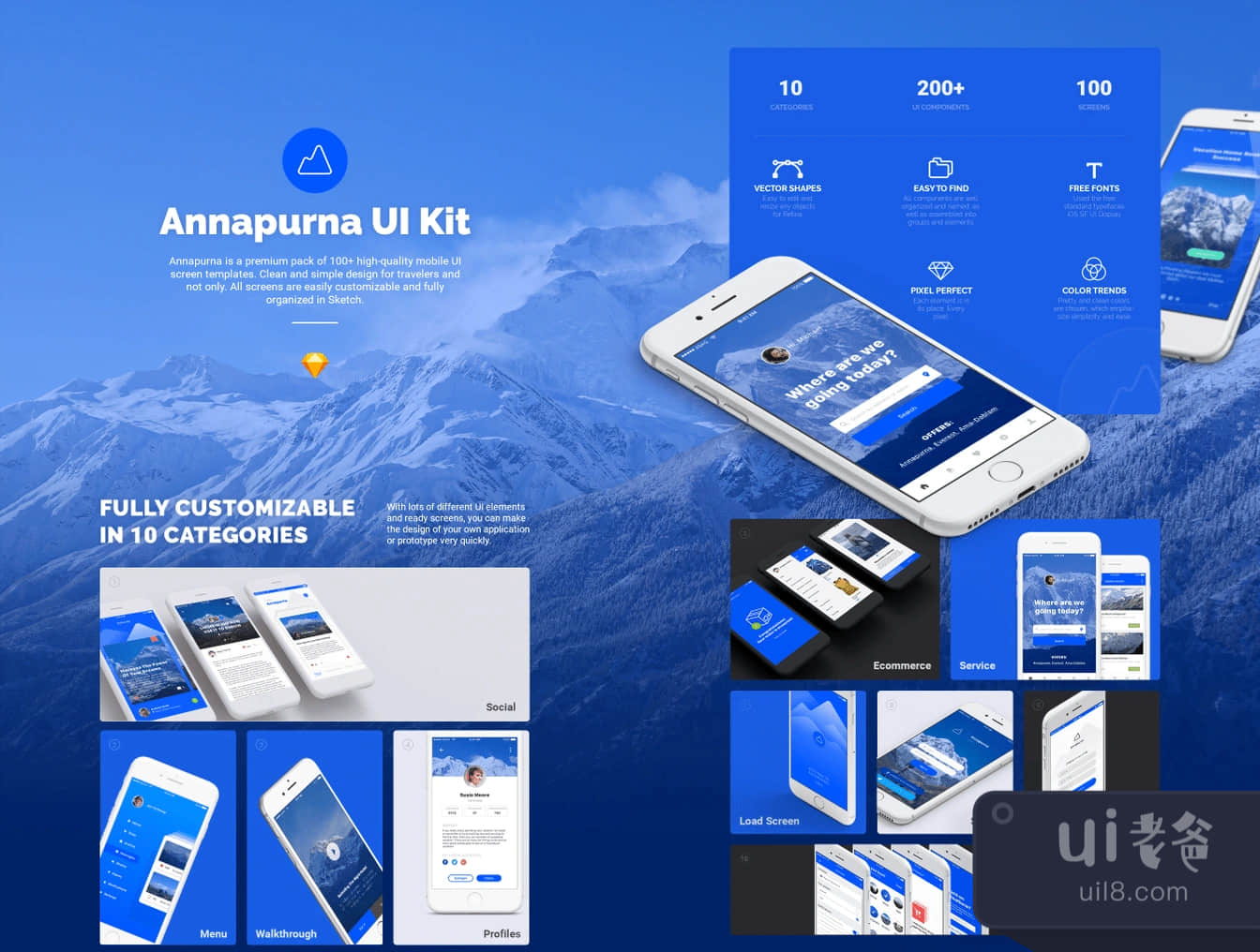 安纳普尔那用户界面套件 (Annapurna Ui Kit)插图