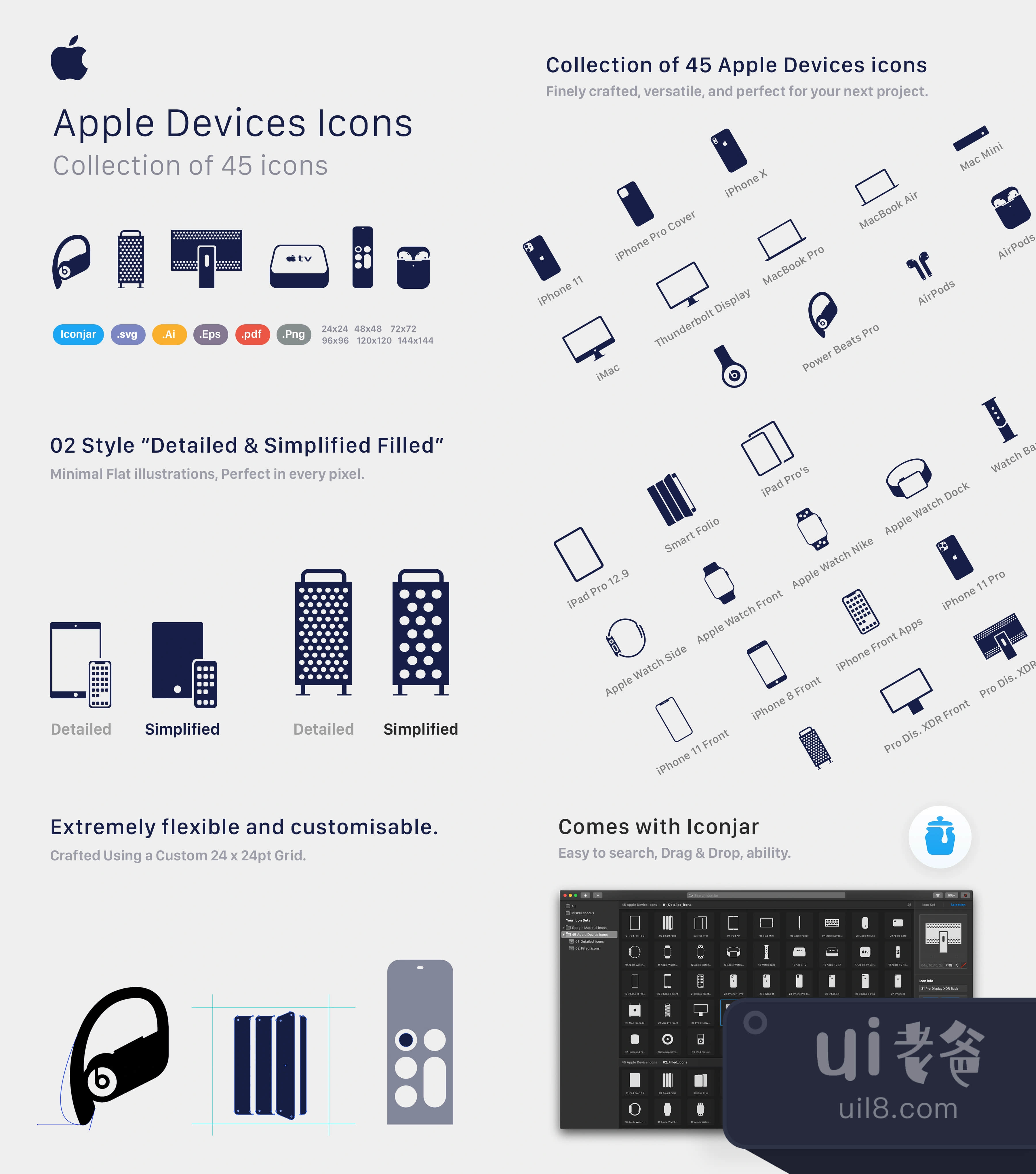 苹果设备图标 (Apple Devices Icons)插图