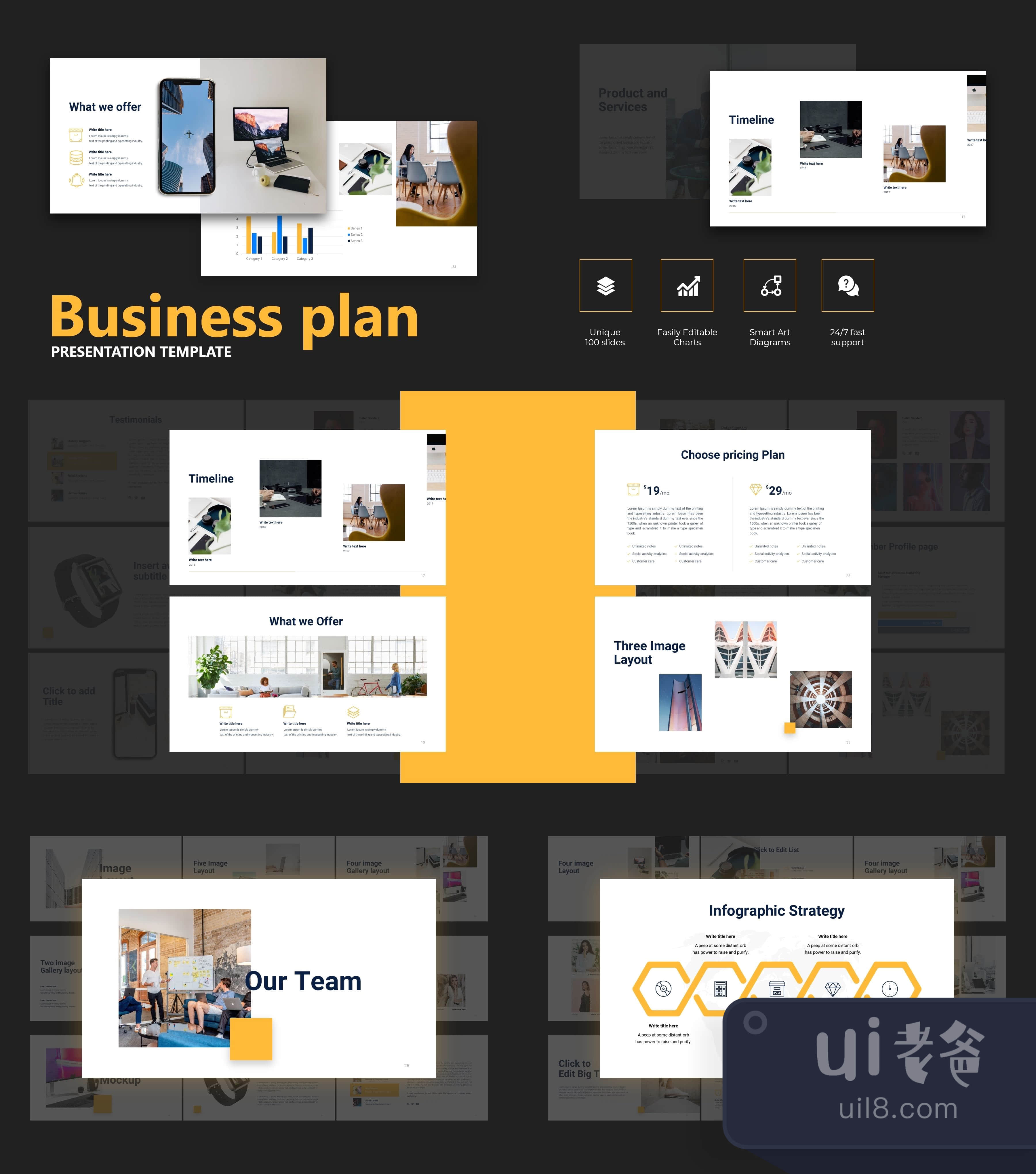 BUSINESS PLAN - 演示模板 (BUSINESS PLAN - Presentation插图1