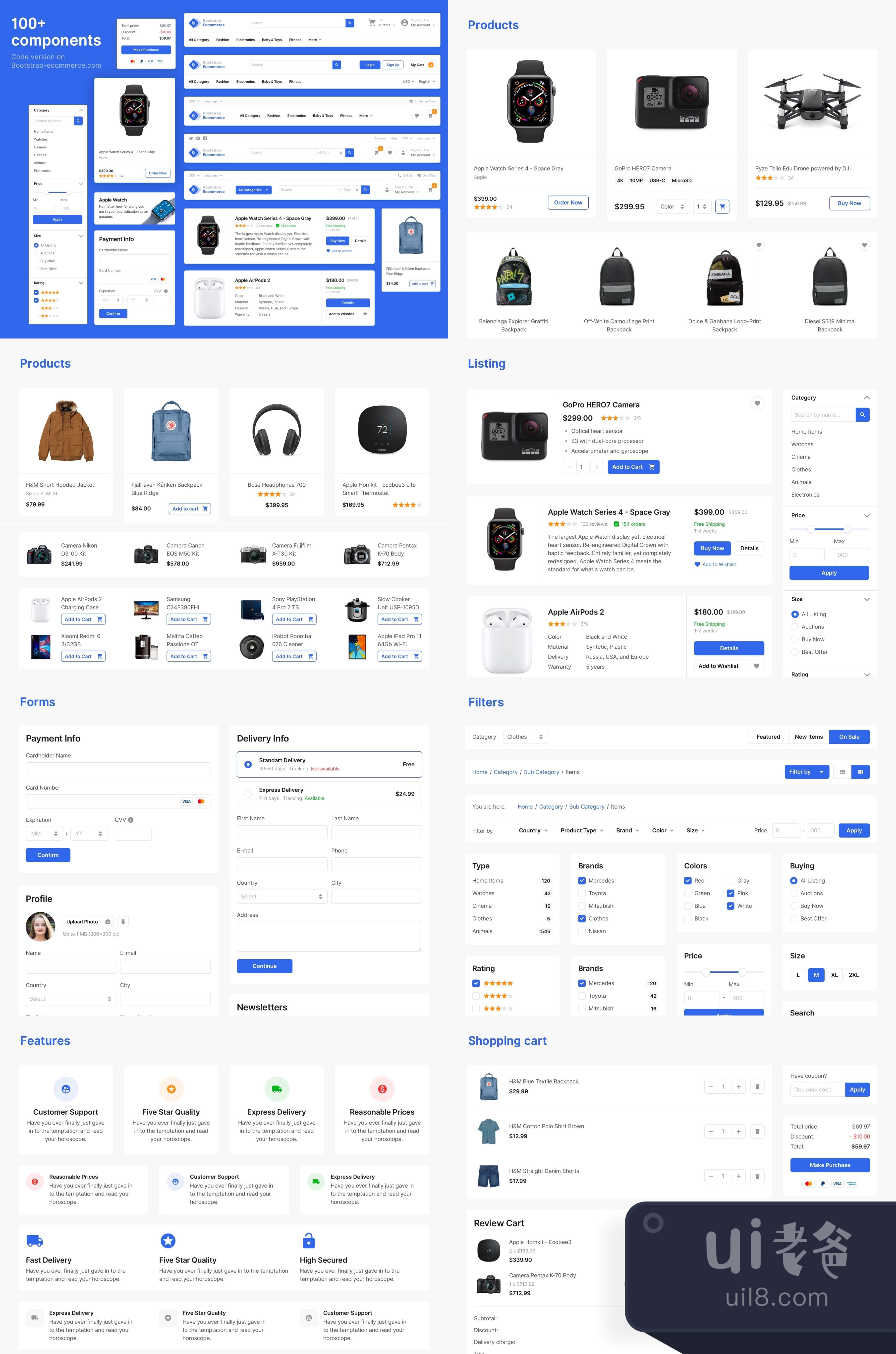 Bootstrap电子商务开发者工具包 (Bootstrap E-commerce Develope插图
