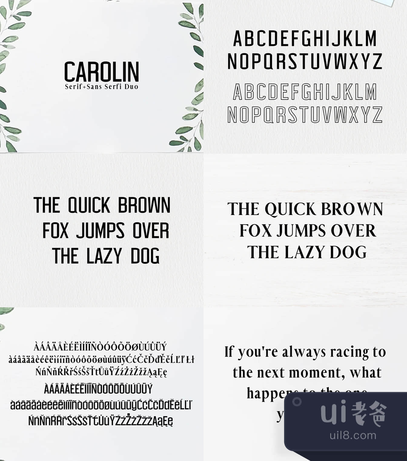 Carolin Duo字体家族 (Carolin Duo Font Family)插图1