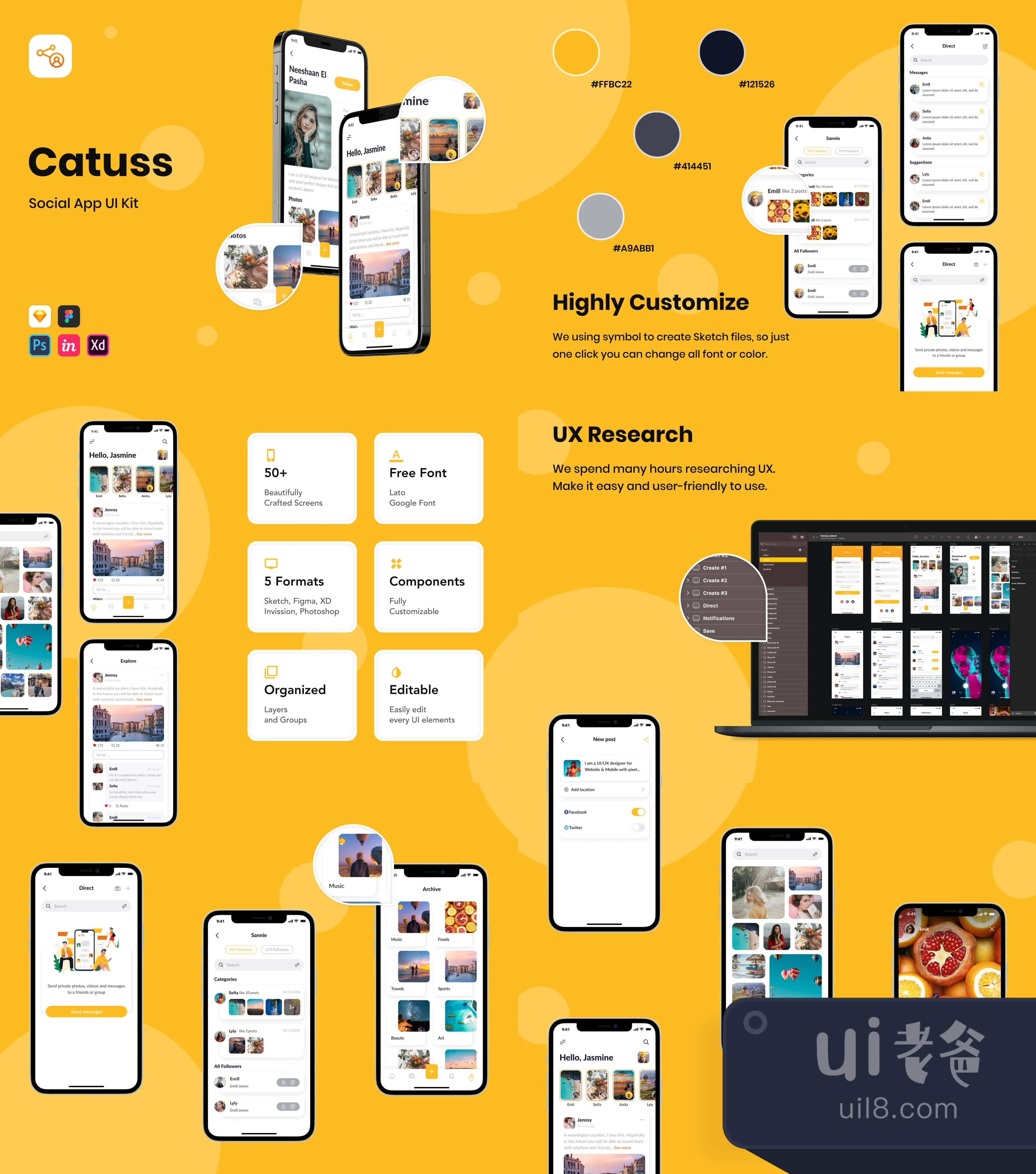 Catuss 社交App设计插图1