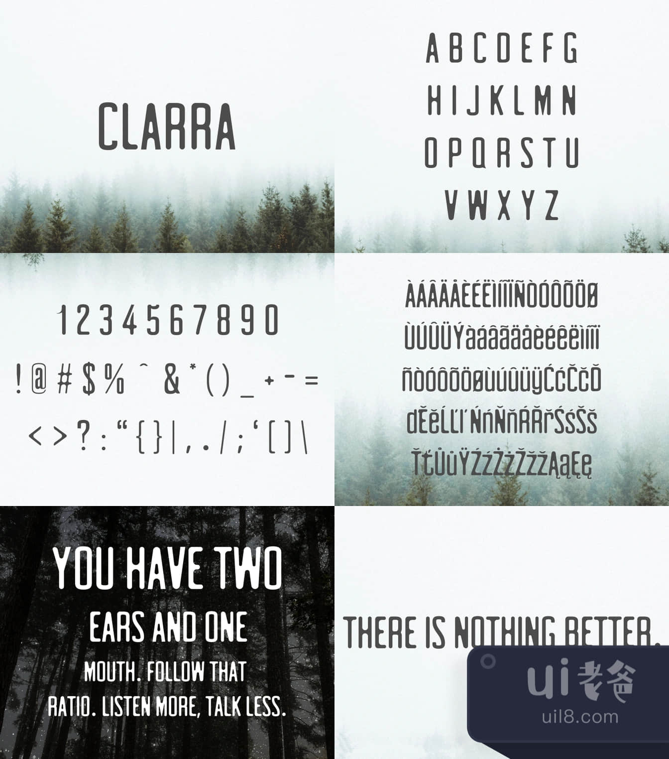 娇兰无衬线系列 (Clarra Sans Serif Family)插图