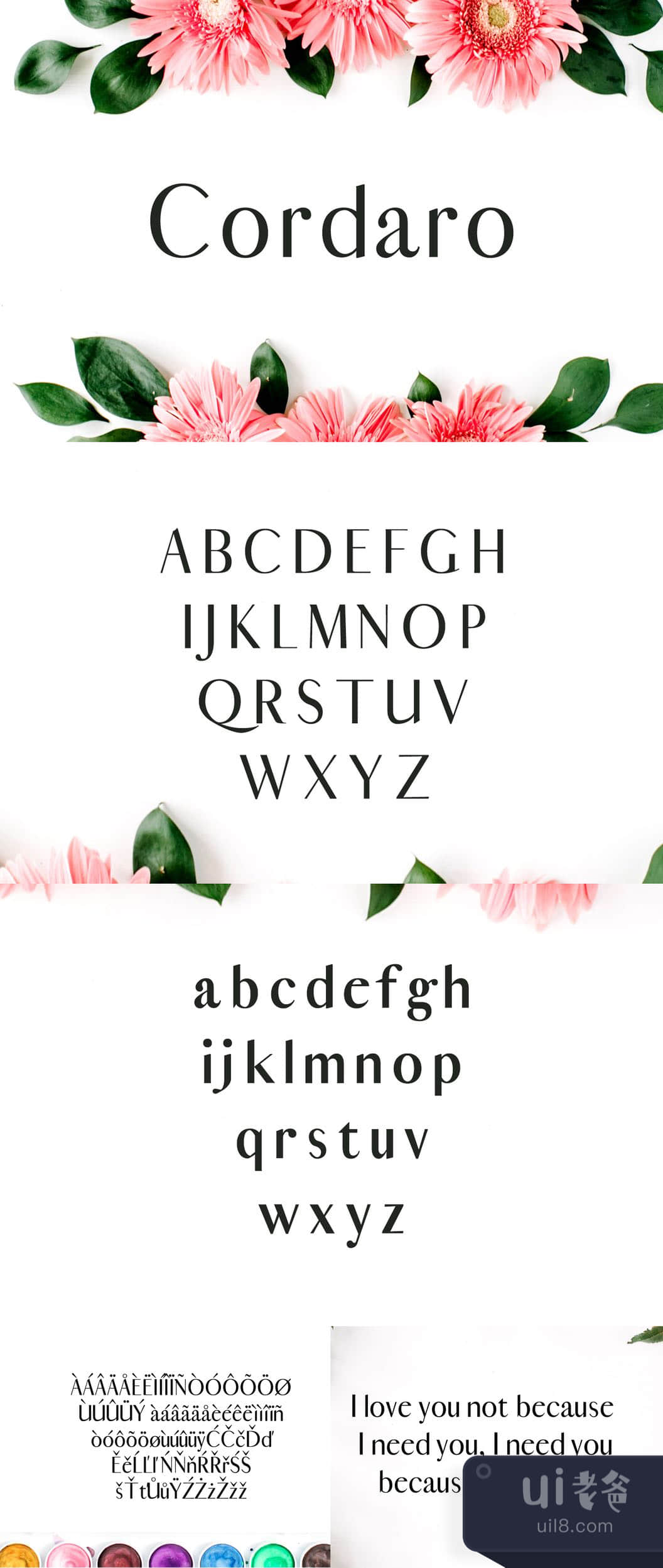 科达罗无衬线字体 (Cordaro Sans Serif Typeface)插图1