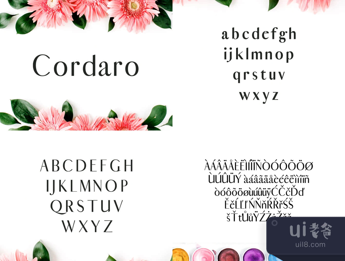 科达罗无衬线字体 (Cordaro Sans Serif Typeface)插图
