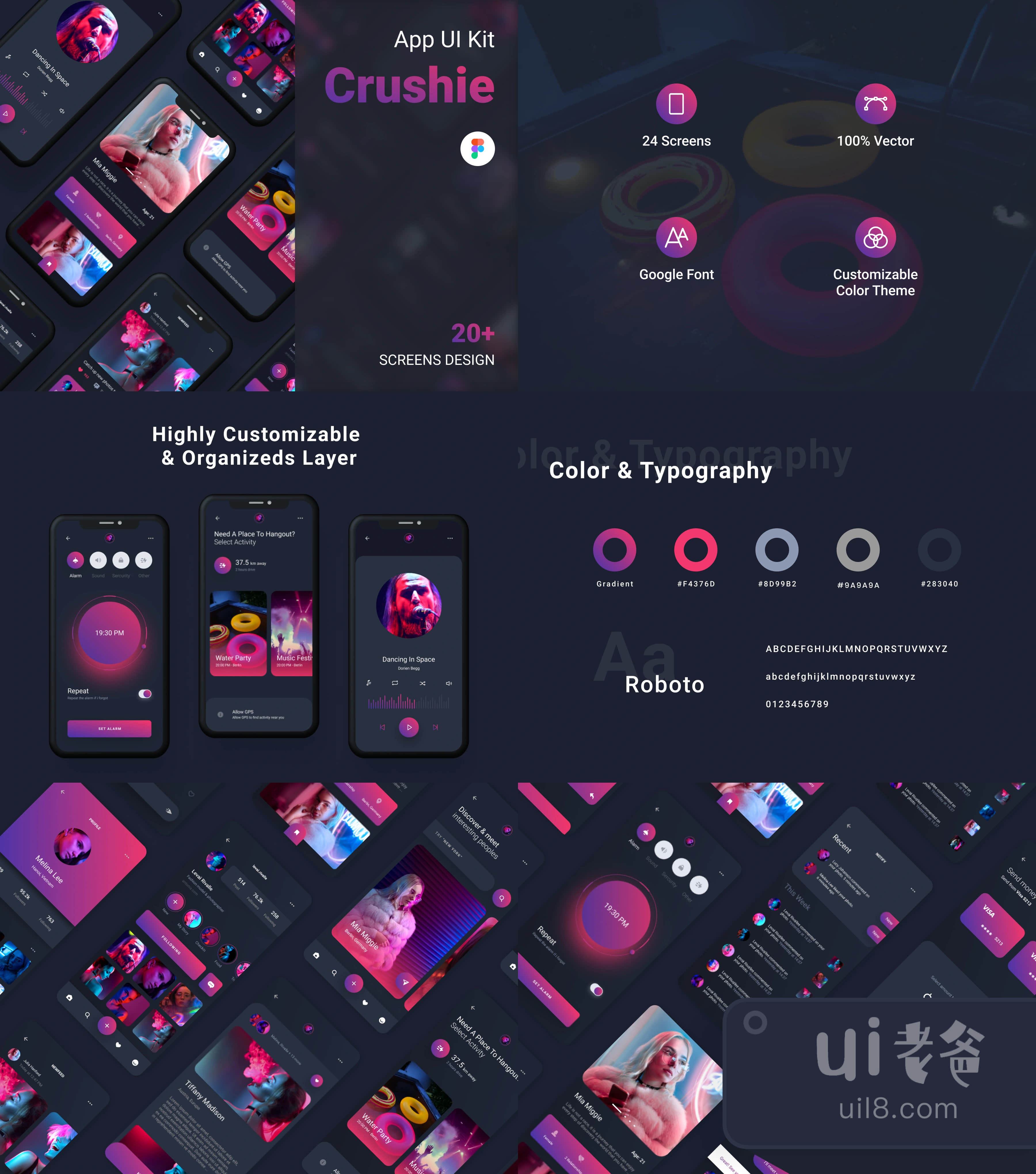 Crushie Dating UI Kit (Crushie Dating UI Kit)插图1
