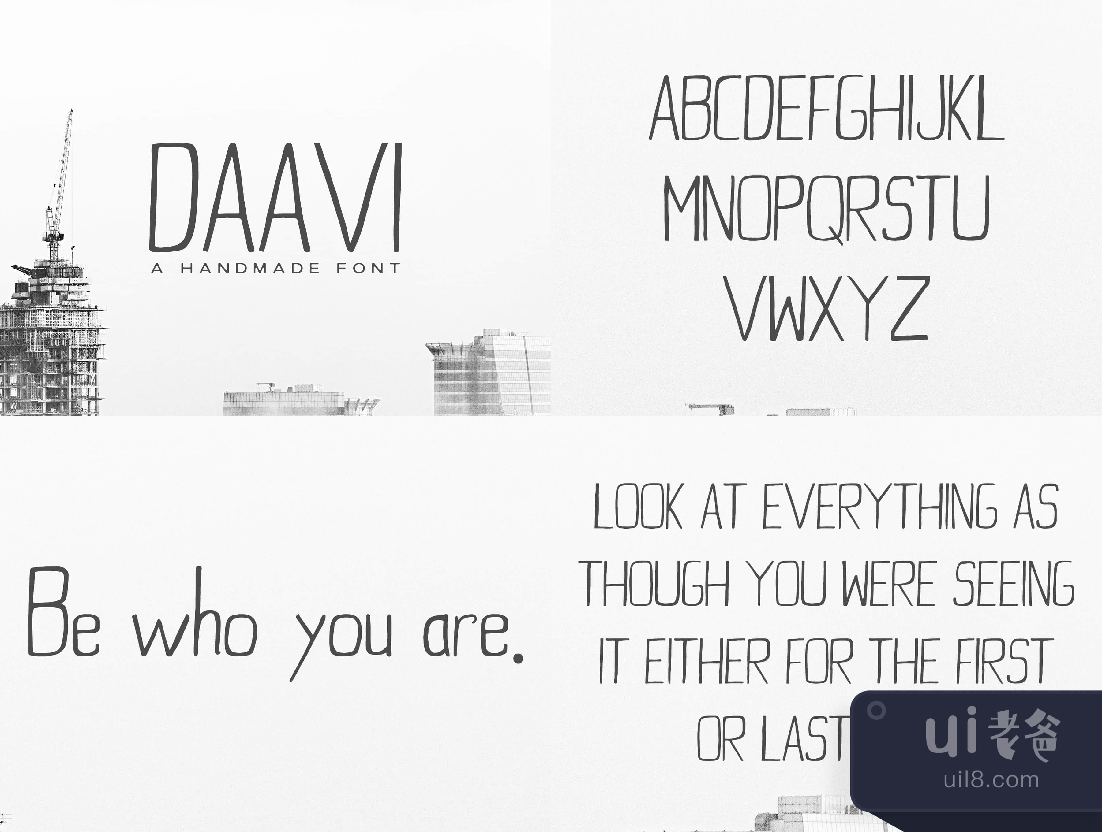 达维无衬线字体 (Daavi Sans Serif)插图