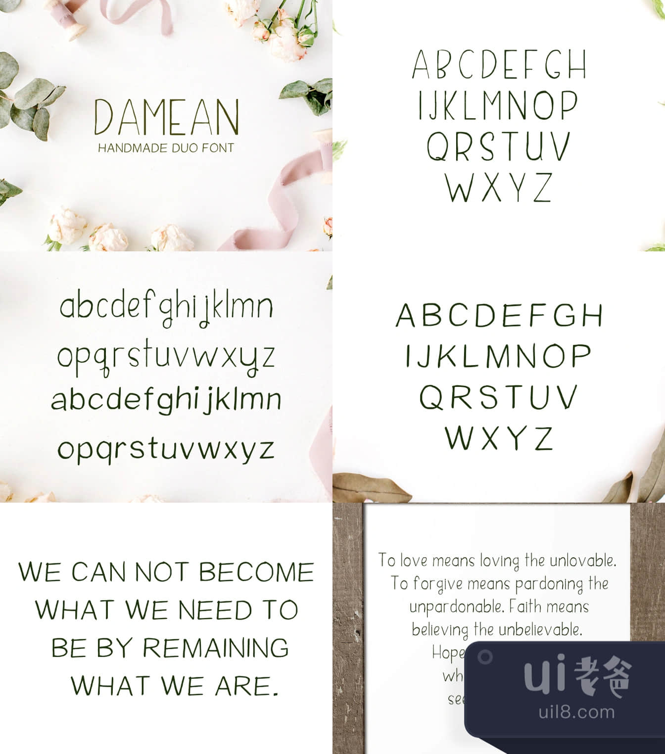 大明双拼字体 (Damean Duo Font)插图1
