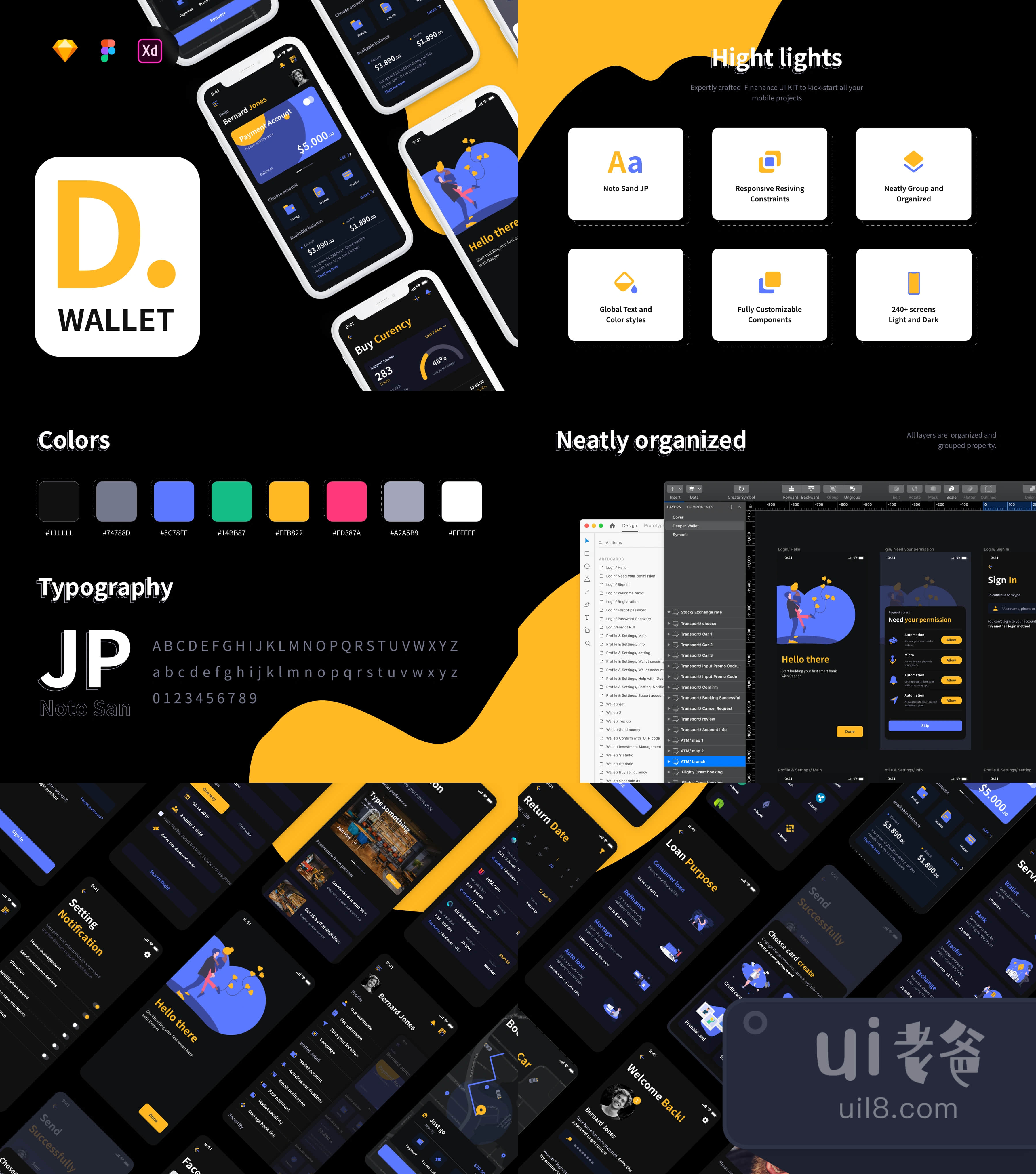 Deeper Wallet - Dark Kit (Deeper Wallet - Dark Kit插图1