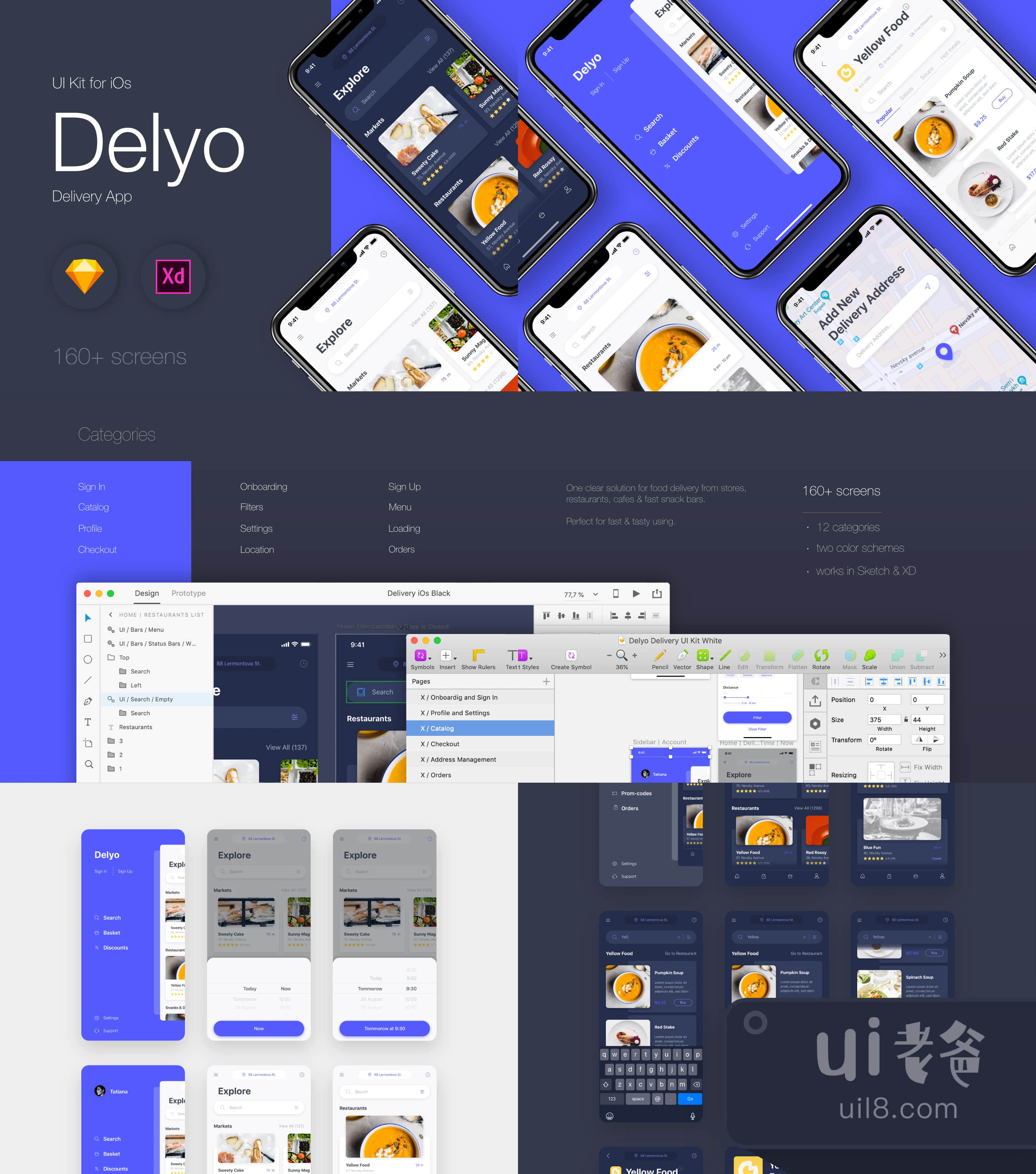 Delyo iOS UI Kit (Delyo iOS UI Kit)插图