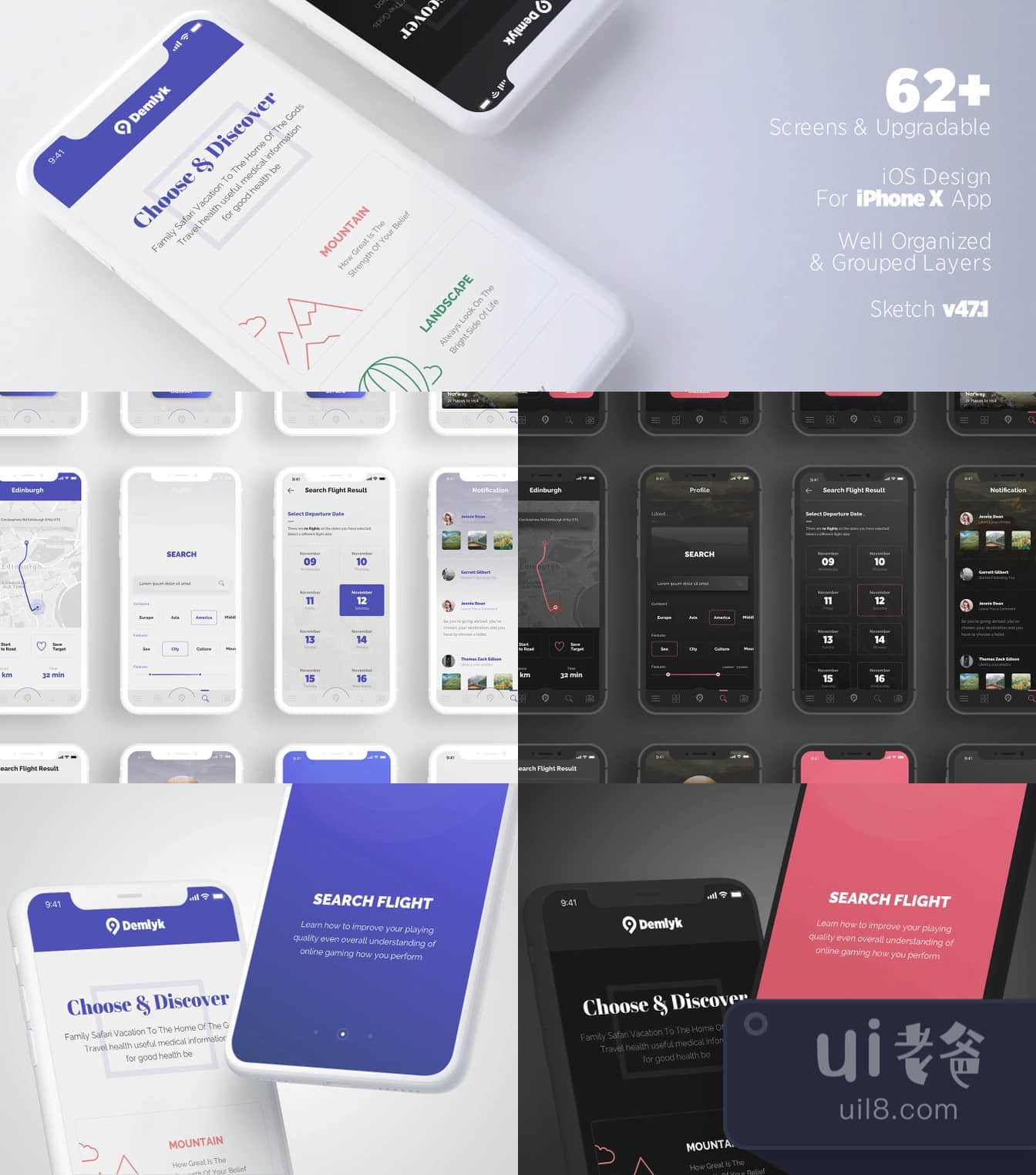 Demlyk Travel iOS UI Kit (Demlyk Travel iOS UI Kit插图