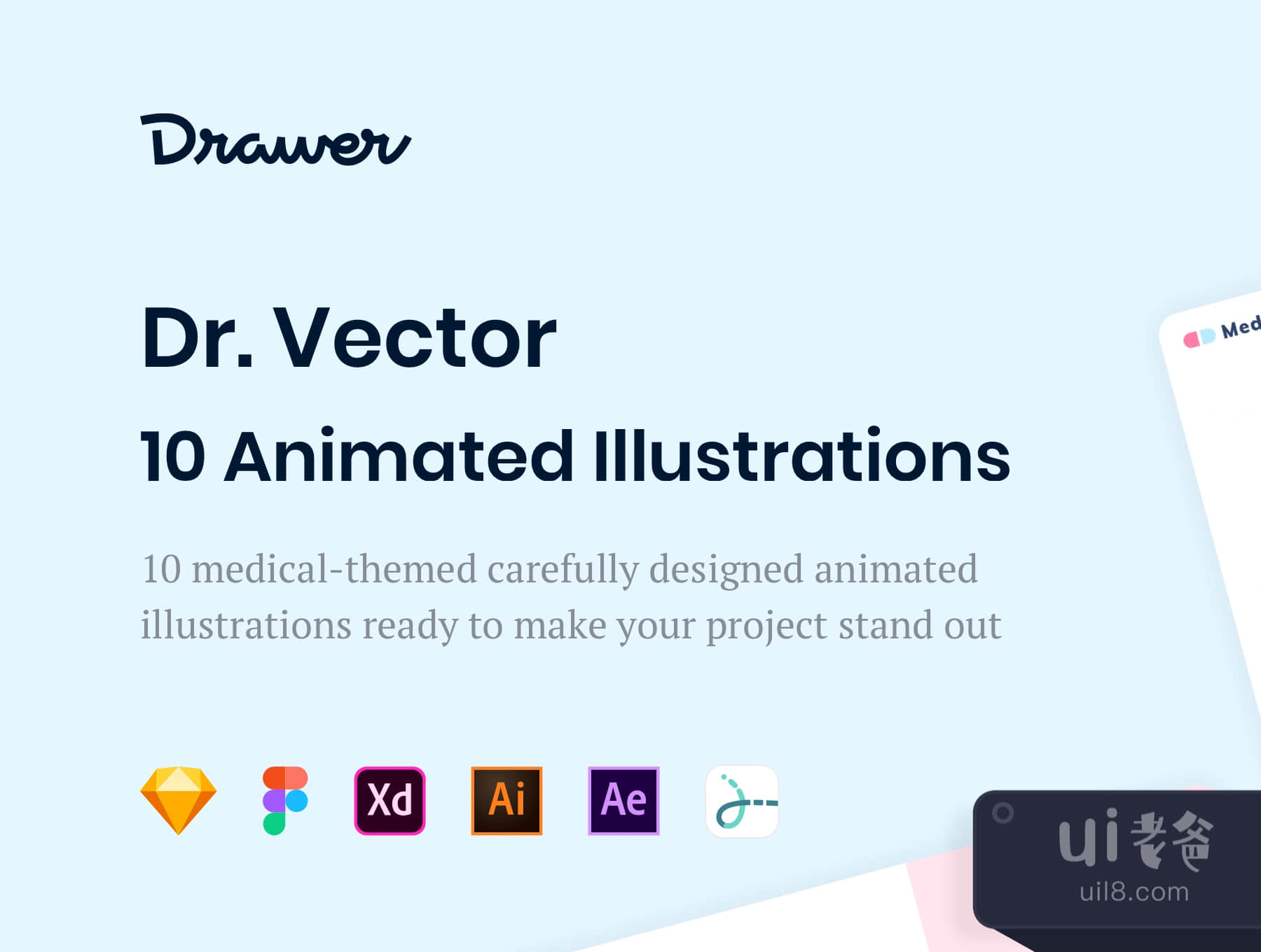 矢量博士动画插图 (Dr. Vector Animated Illustrations)插图