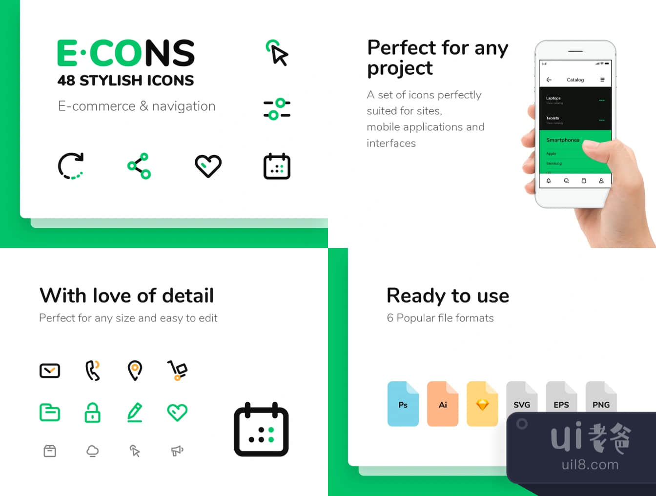 E-CONS图标集 (E-CONS Icons set)插图