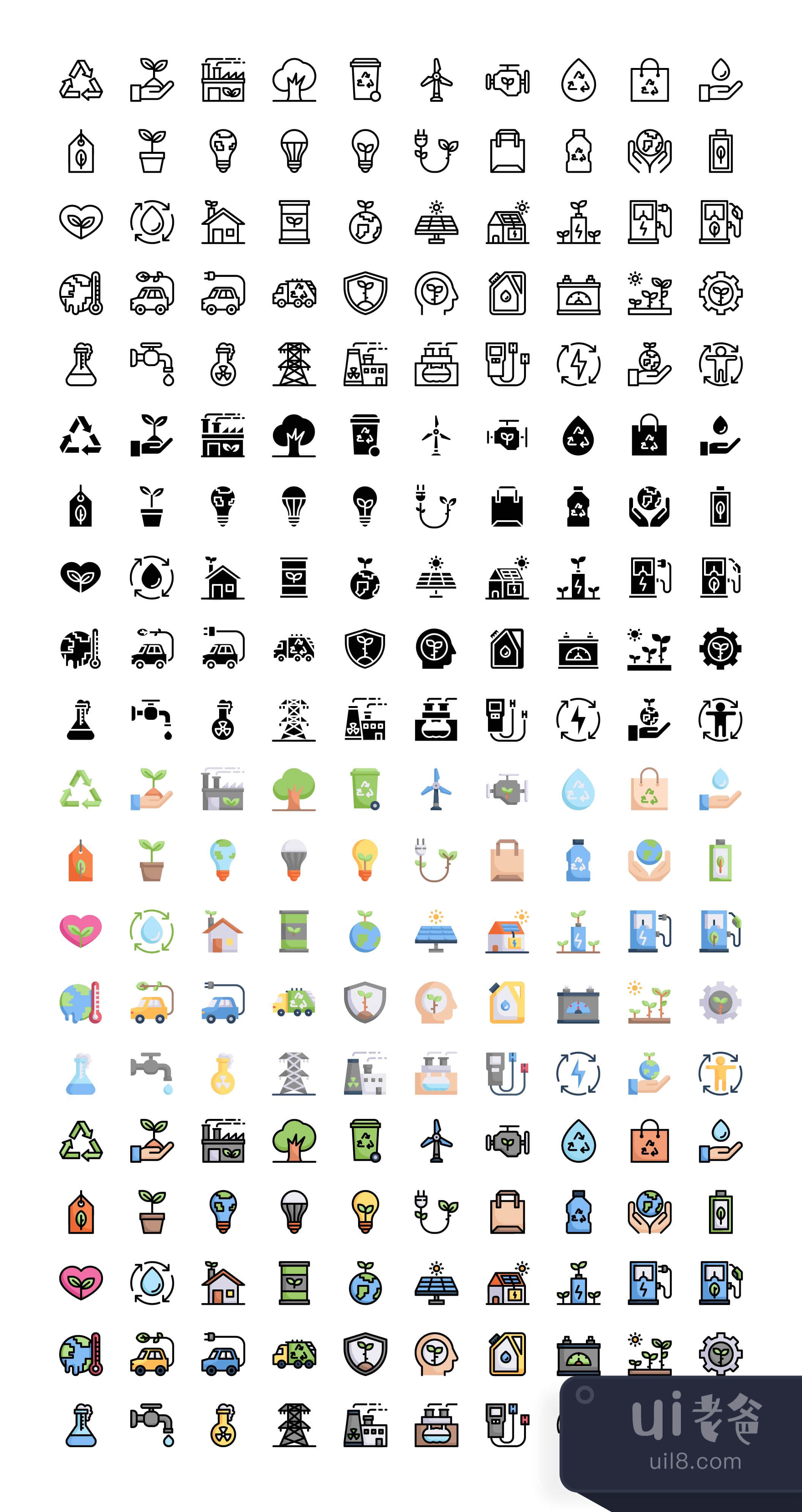 生态学图标 (Ecology Icons)插图