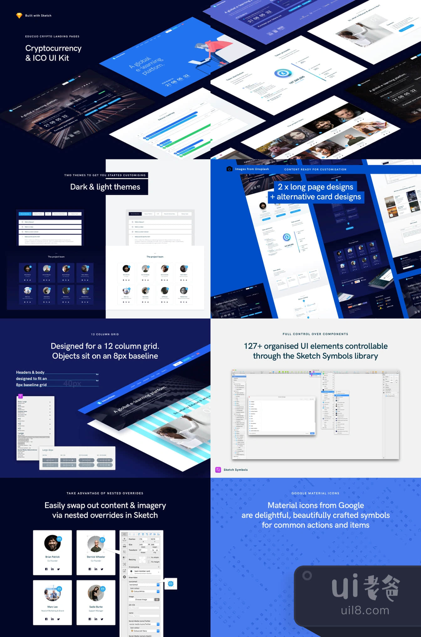 教育家 ICO UI Kit (Educuo ICO UI Kit)插图1