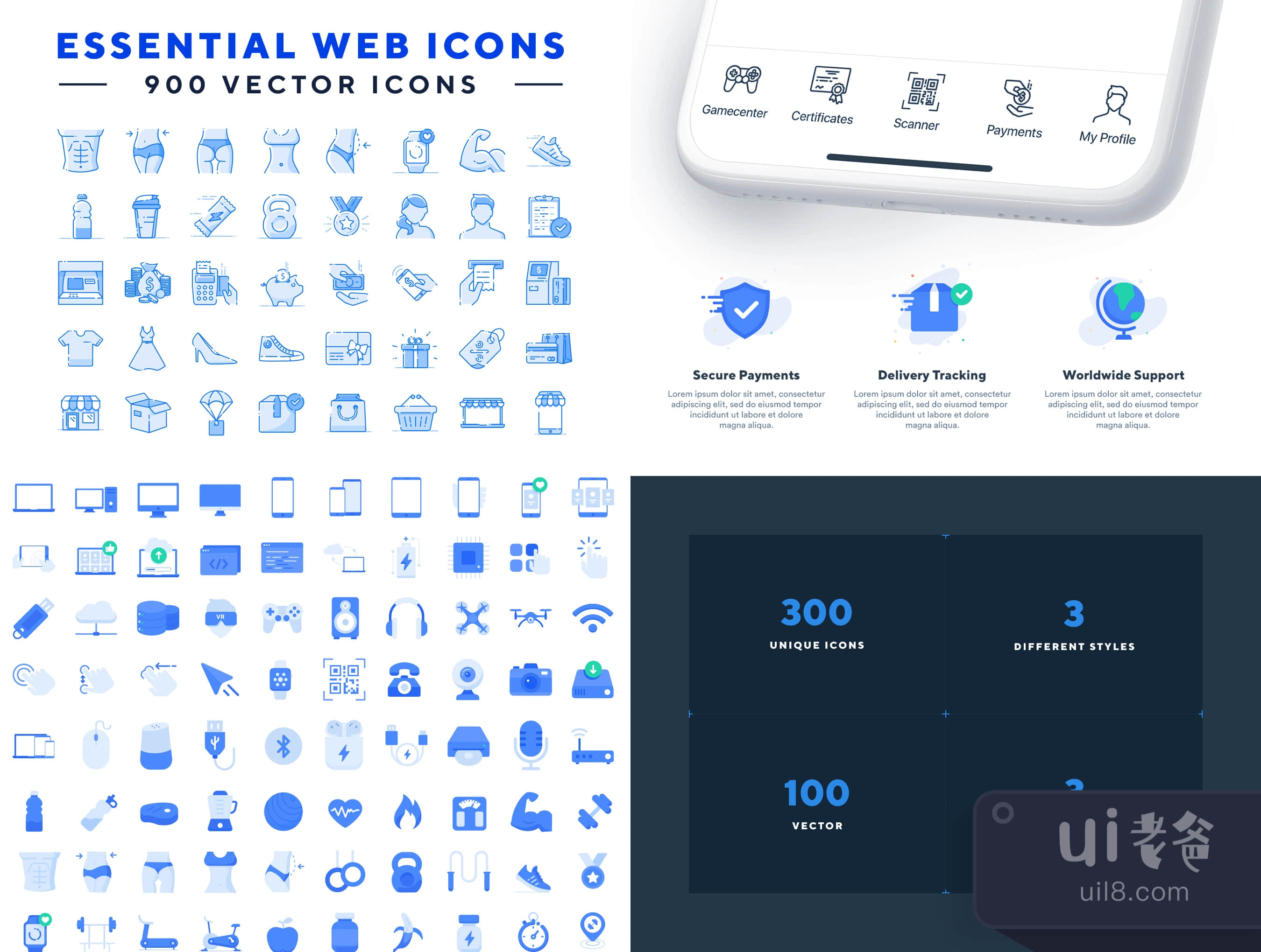 基本的网页图标 (Essential Web Icons)插图1