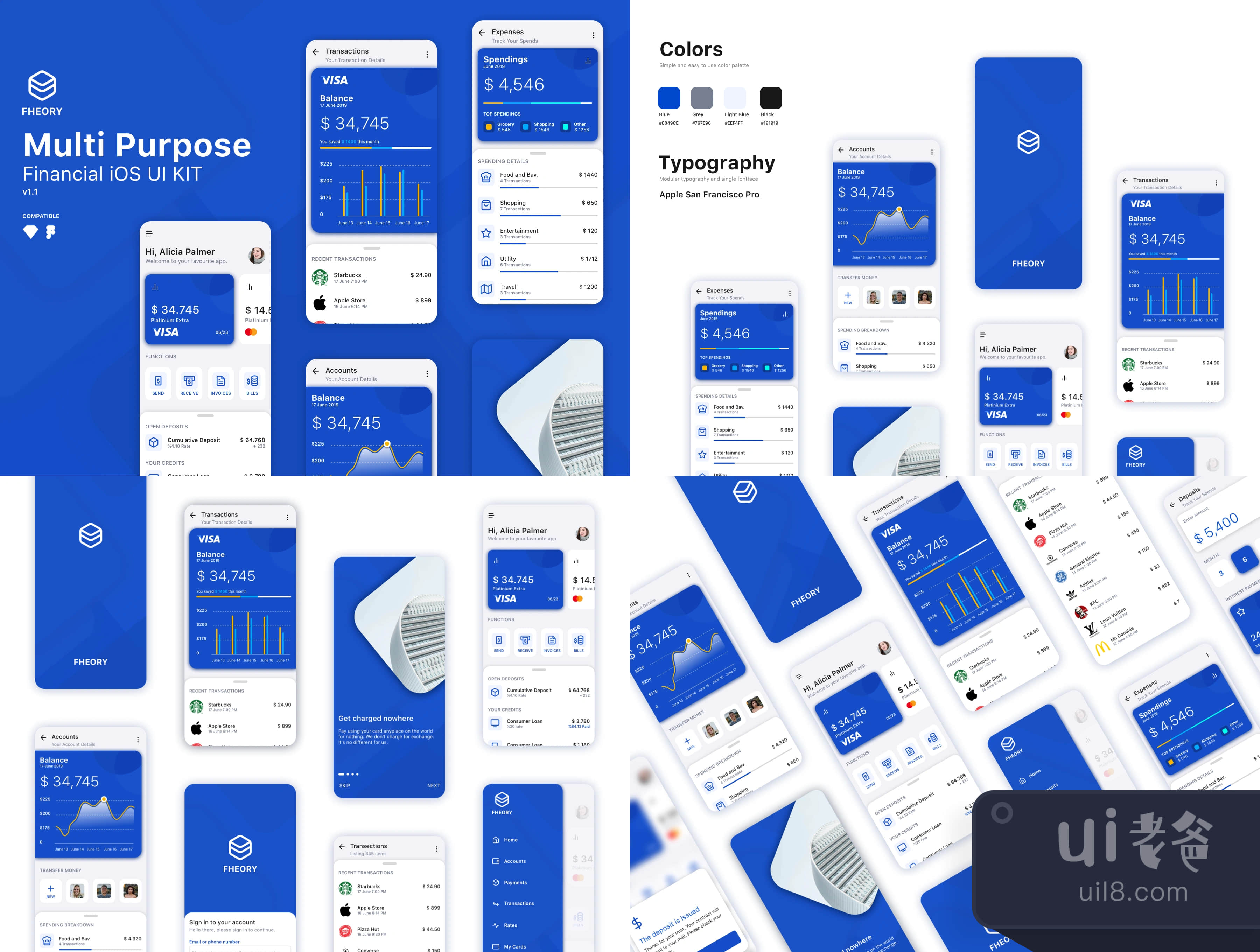 Fheory Financial iOS UI Kit (Fheory Financial iOS插图