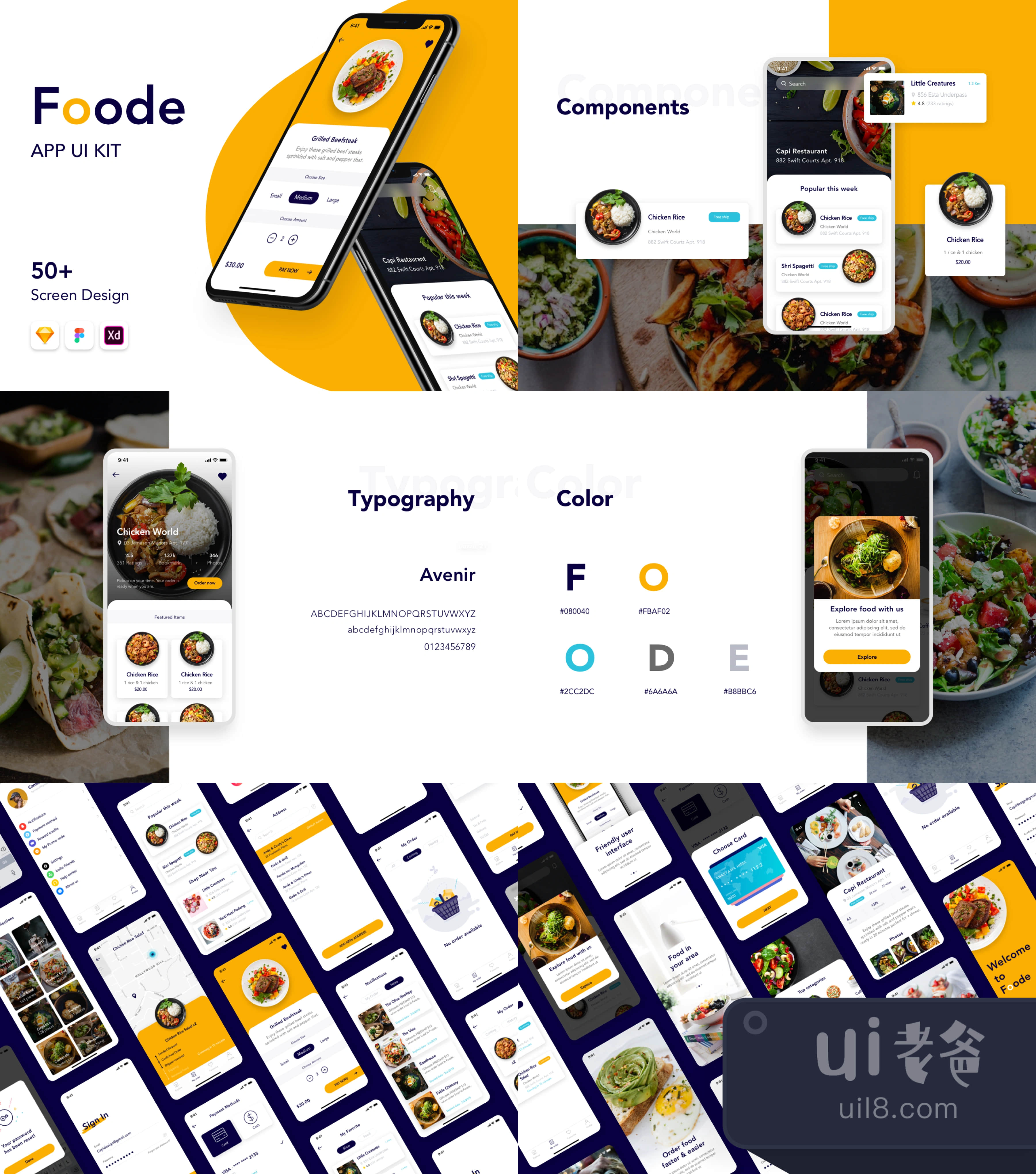Foode - 最好的食品订购移动应用 (Foode - Best Food Order Mobil插图1