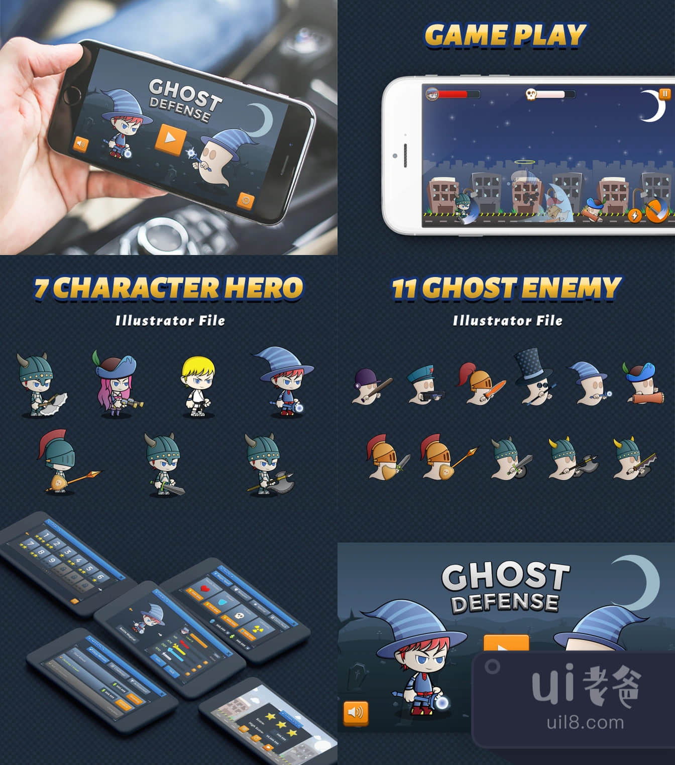 幽灵防御游戏套件 (Ghost Defense Game Kit)插图