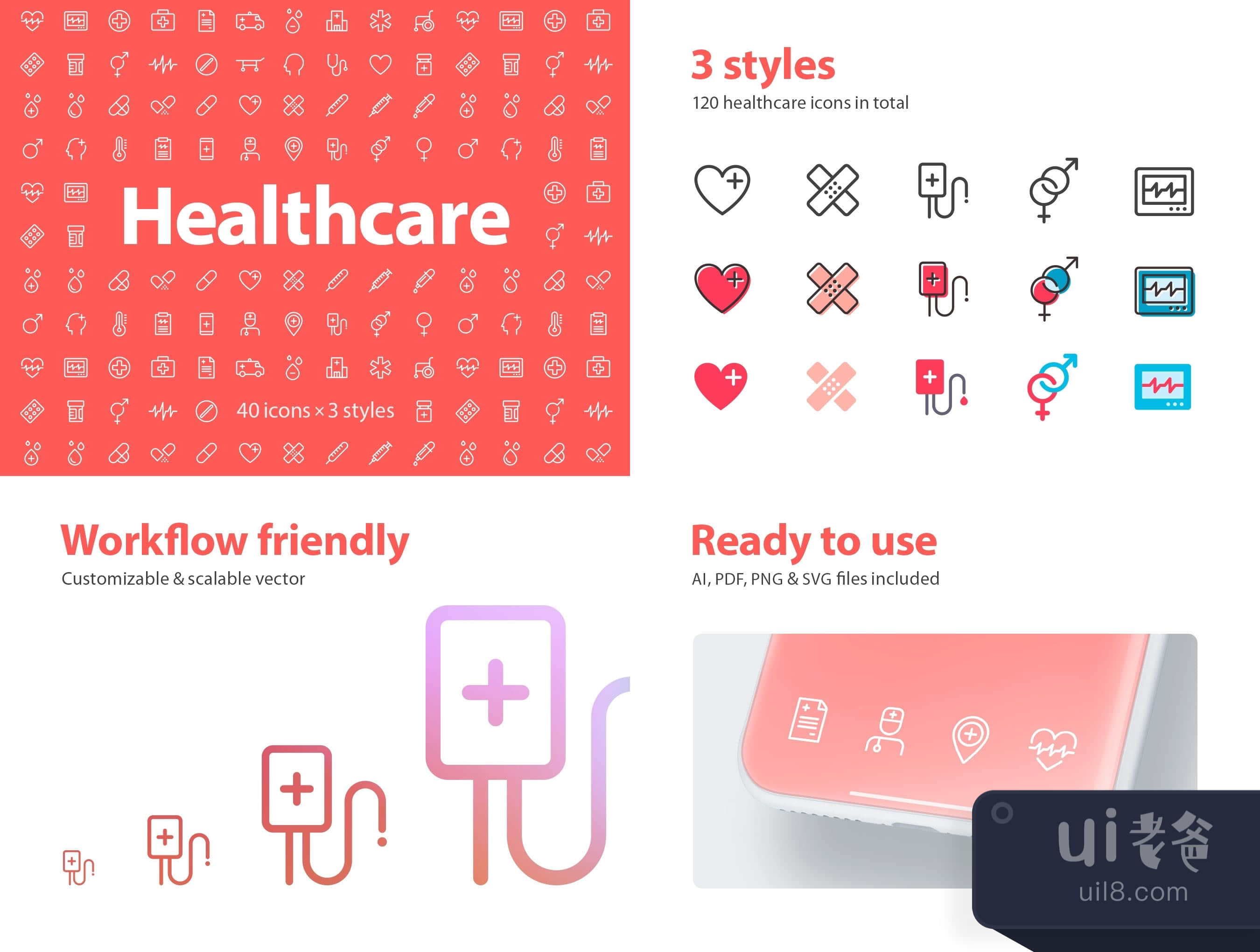 医疗保健图标 (Healthcare Icons)插图