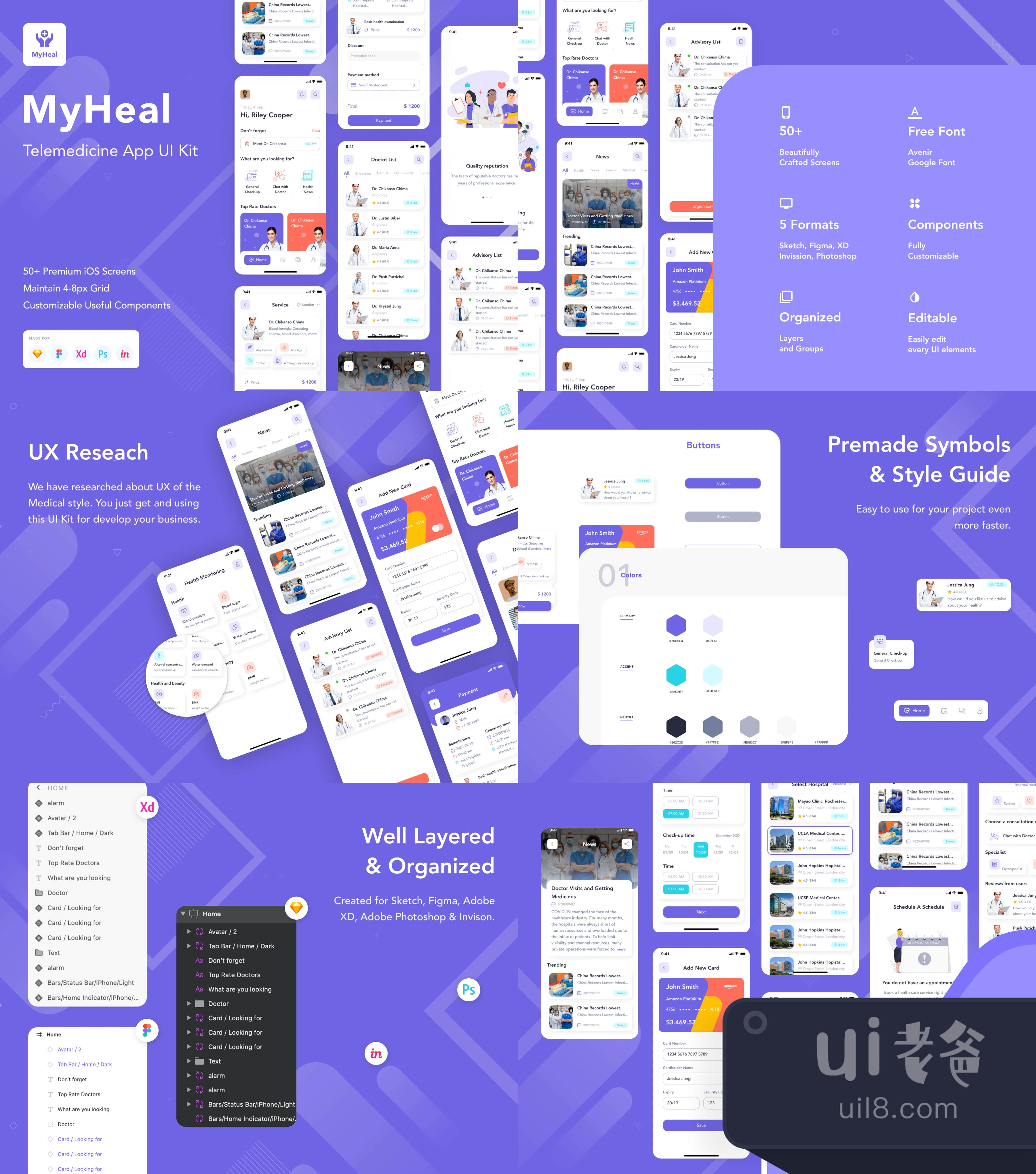 MyHeal 远程医疗App设计插图1