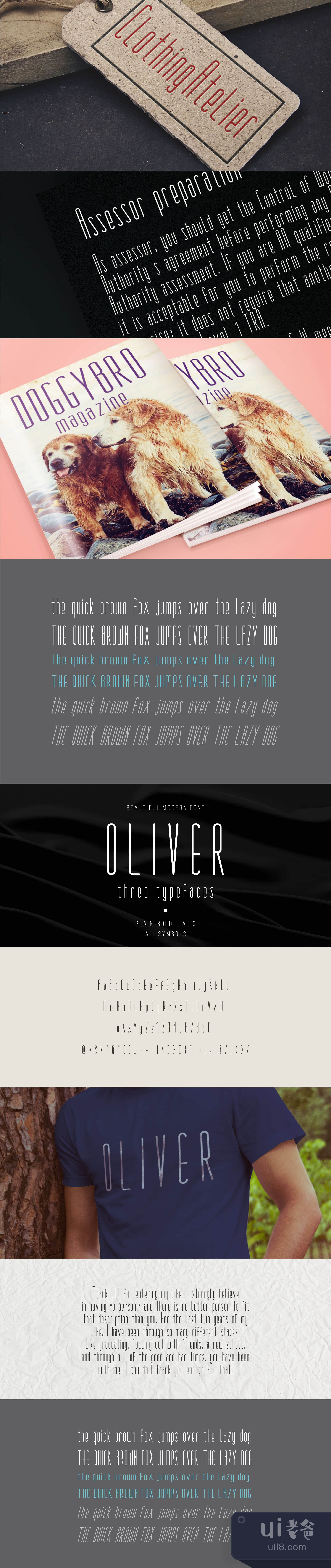 奥利弗现代字体 (Oliver modern font)插图1