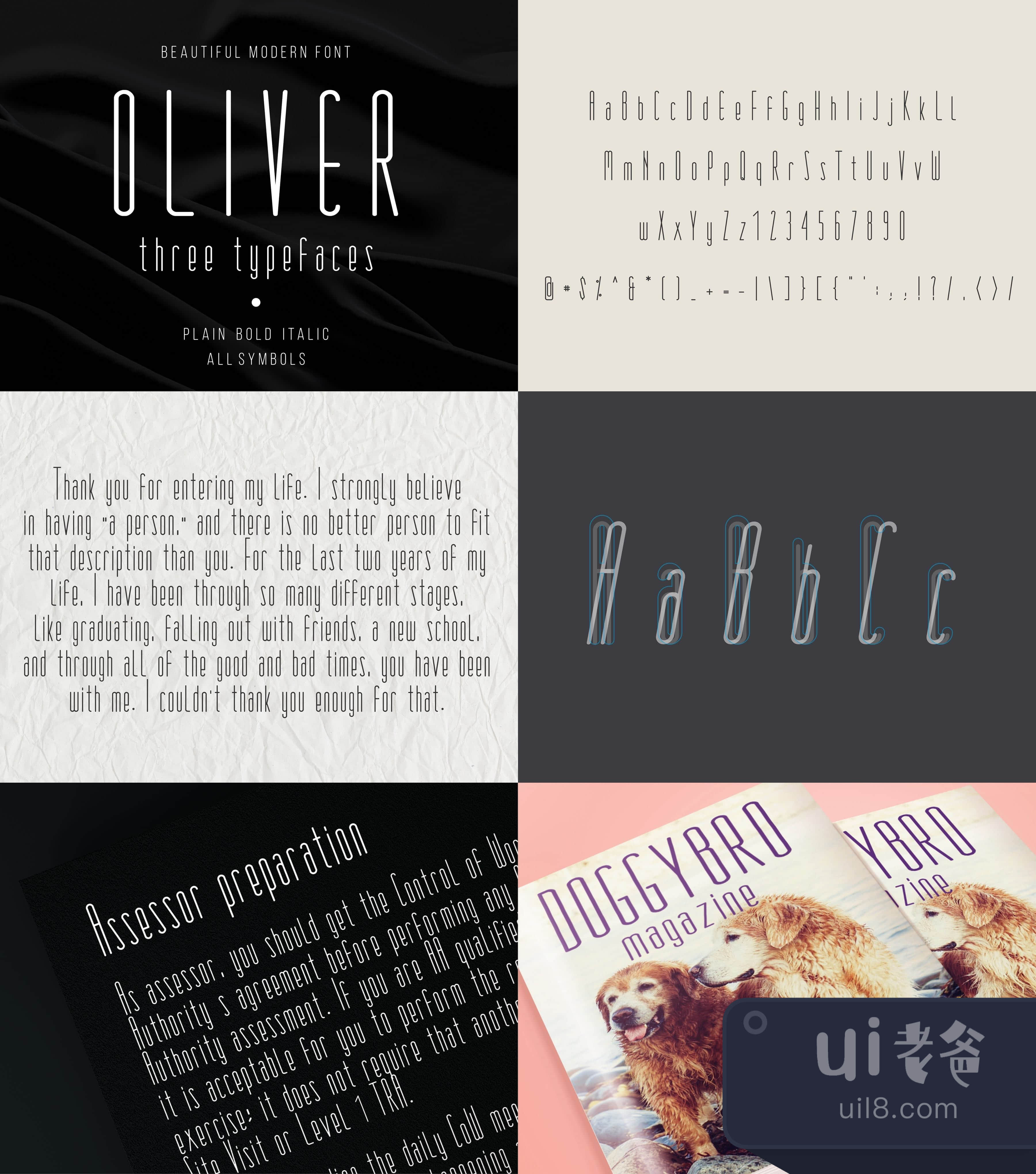 奥利弗现代字体 (Oliver modern font)插图