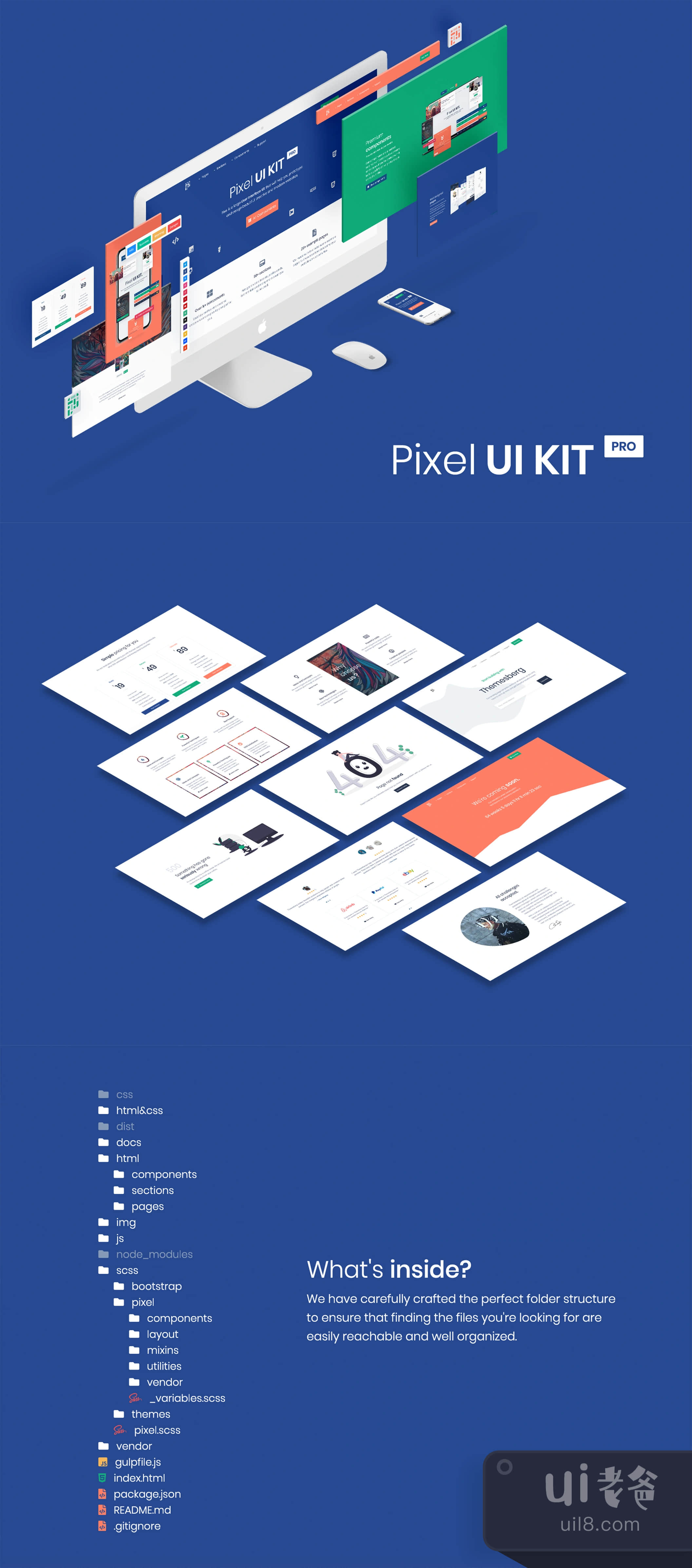 Pixel PRO - 高级Bootstrap 4 UI套件 (Pixel PRO - Advanc插图