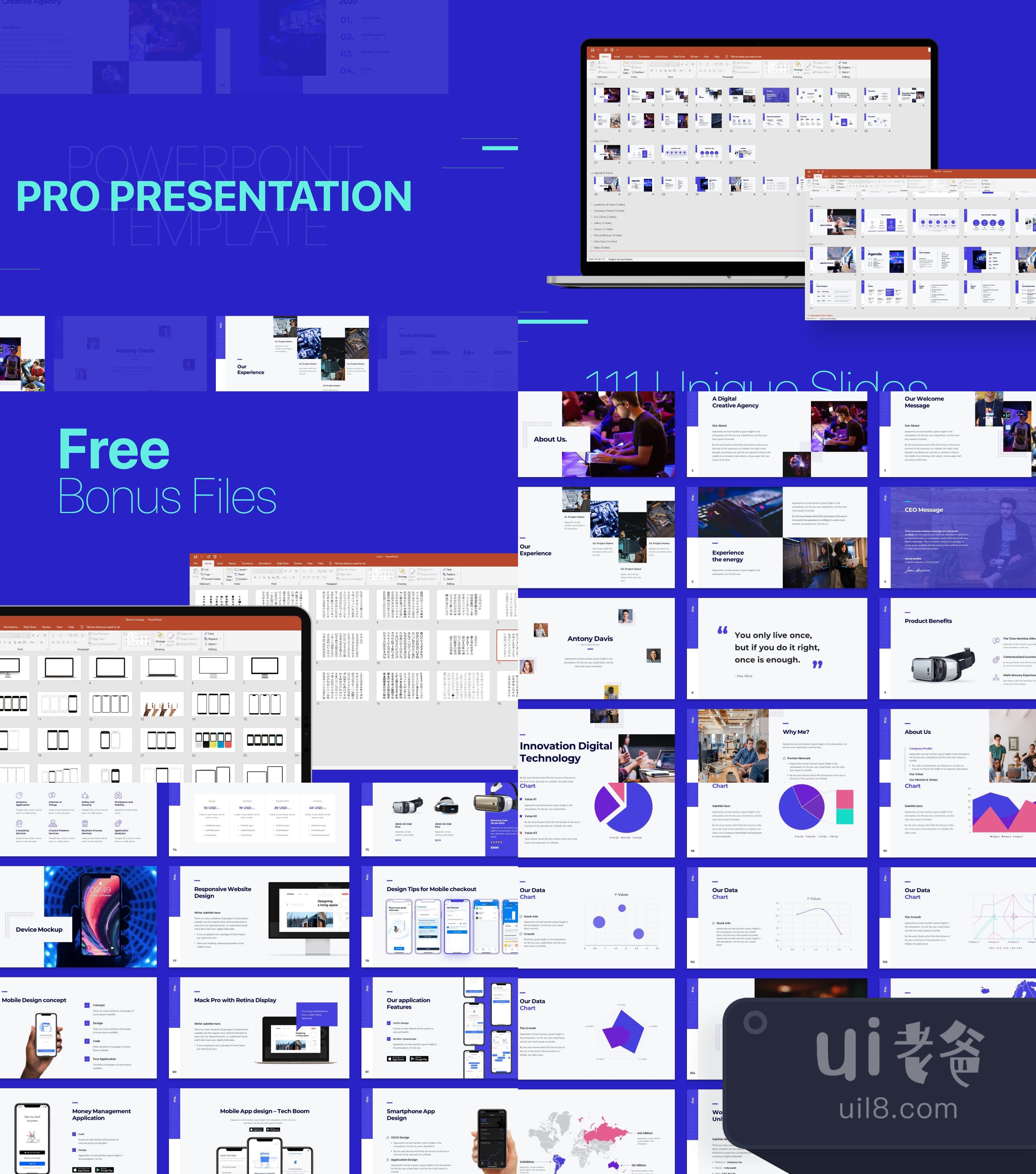 Pro Presentation - 动画 Powerpoint 模板 (Pro Presentat插图1