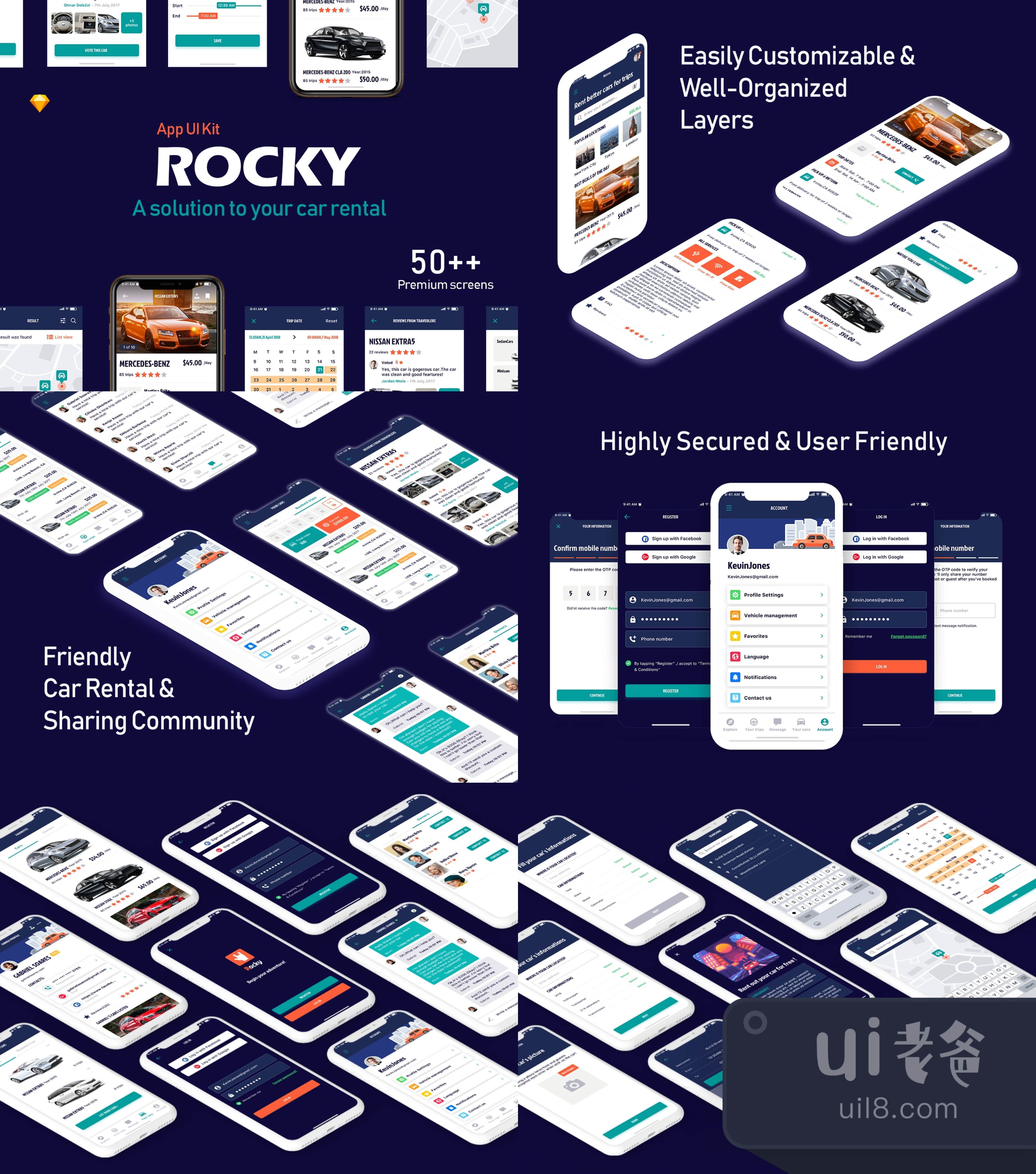 Rocky App UI Kit (Rocky App UI Kit)插图1