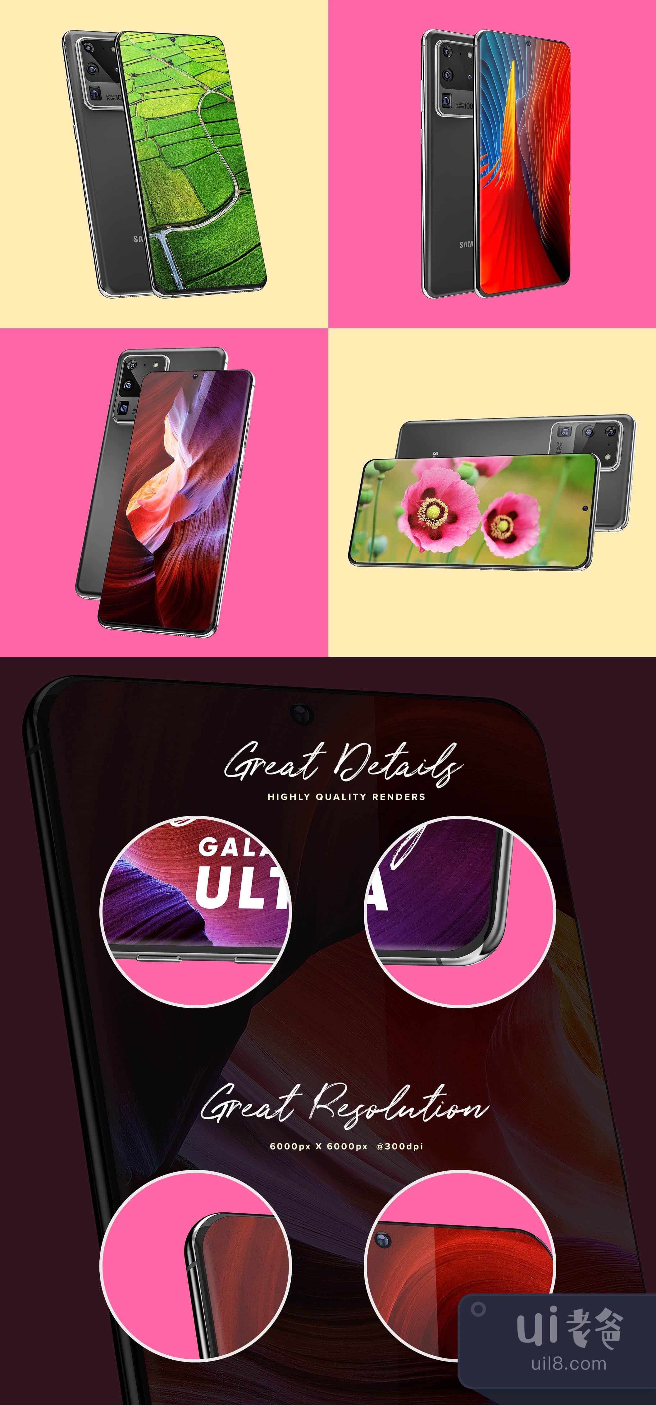 三星Galaxy S20 Ultra设备模拟图03 (Samsung Galaxy S20 Ultr插图