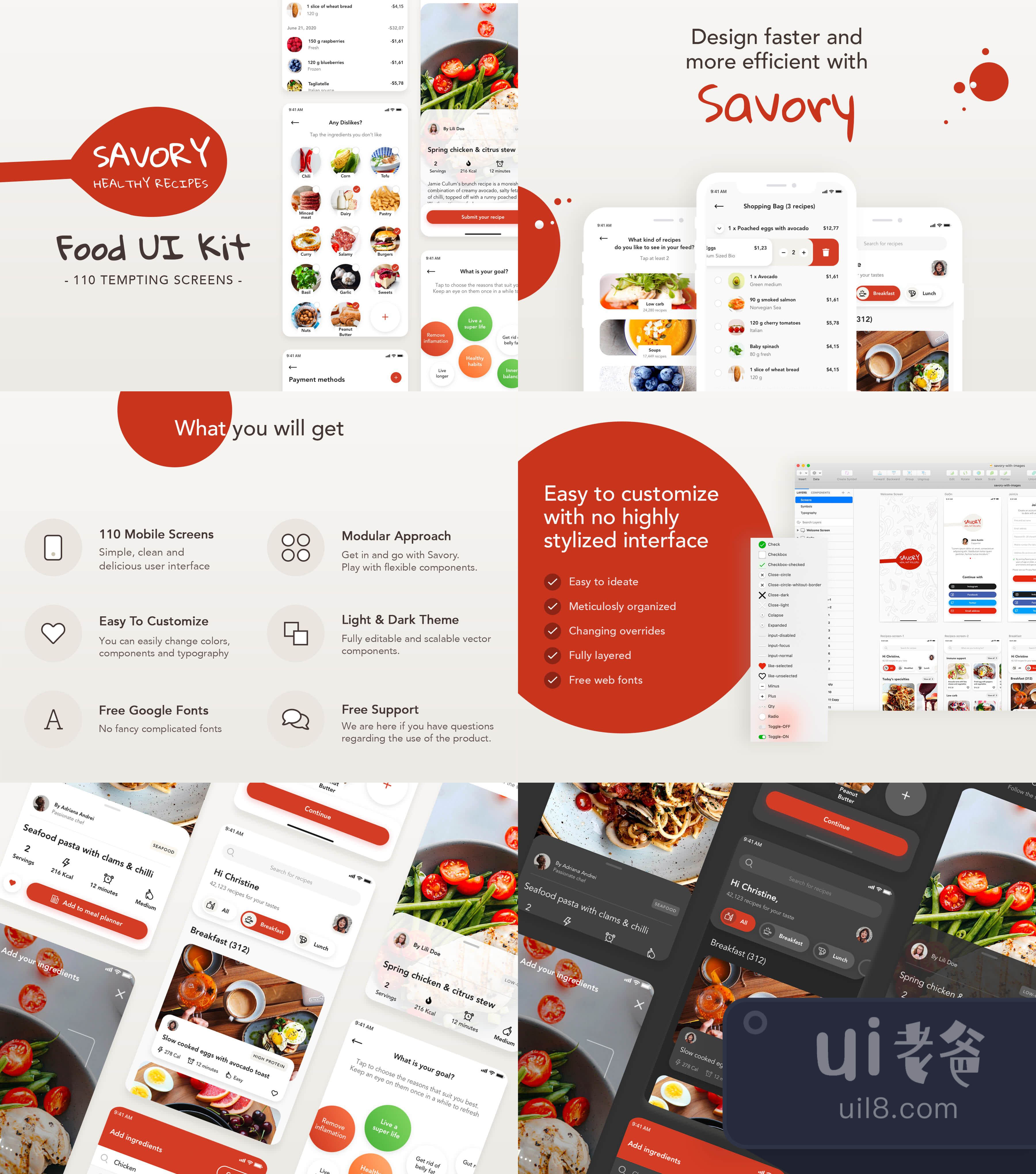 Savory-餐饮外卖App设计插图