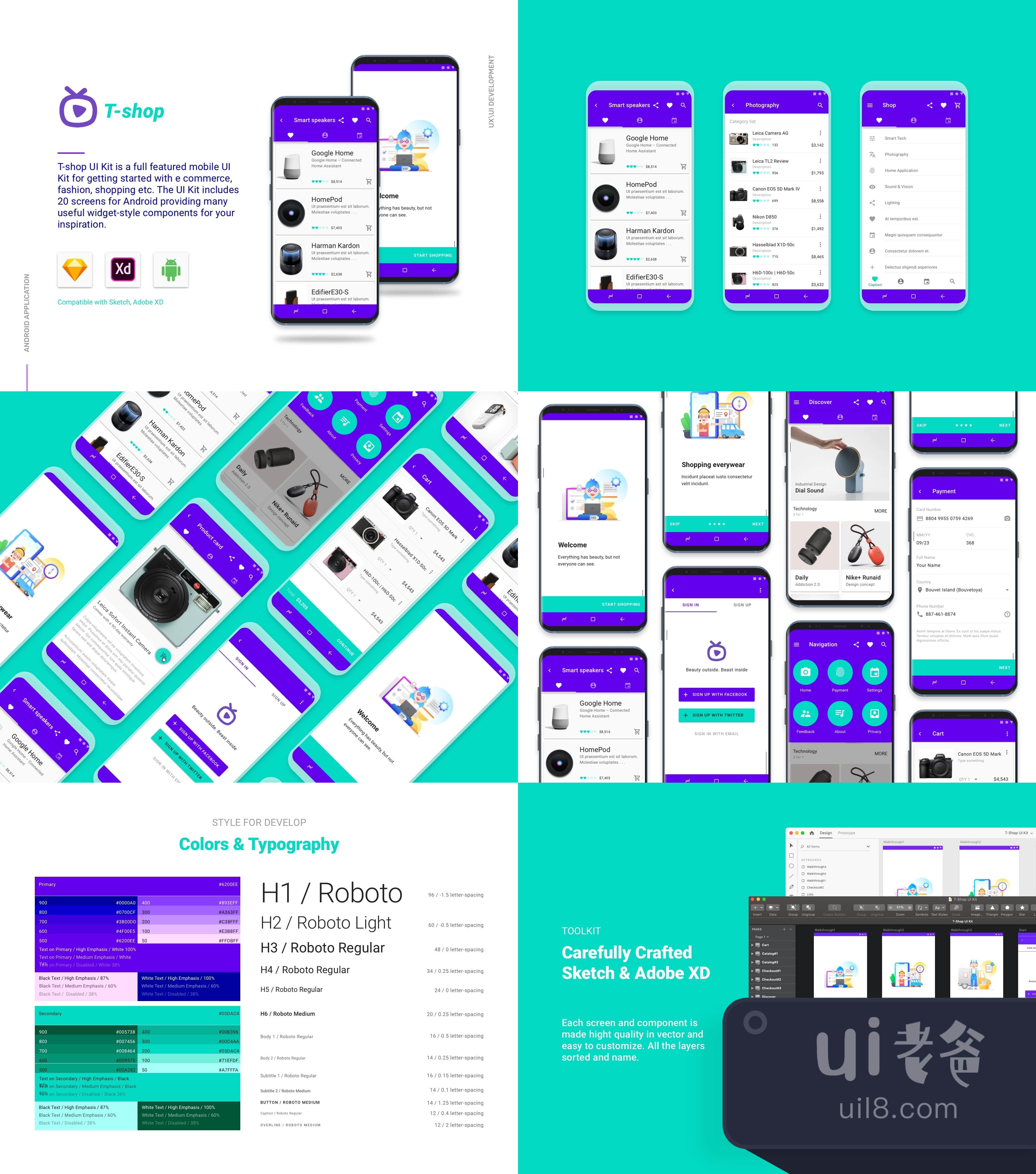 T-shop UI套件 (T-shop UI Kits)插图