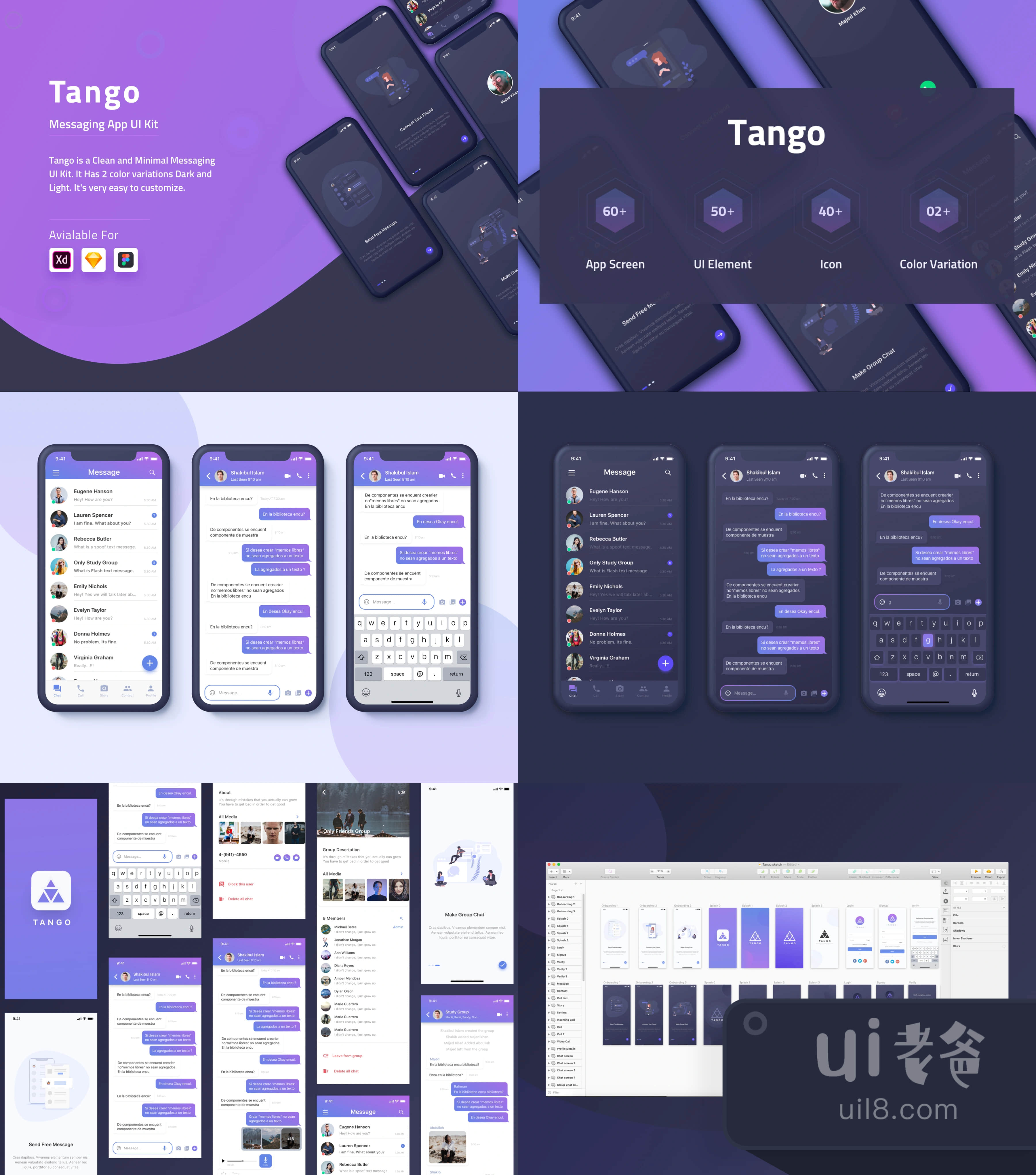探戈信息UI套件 (Tango Message UI Kit)插图1