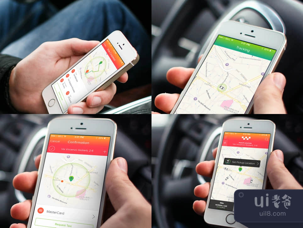 出租车应用程序模板 (Taxi App Template)插图