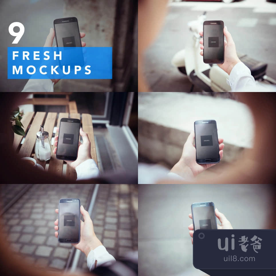 Urbanic三星S7模拟图 (Urbanic Samsung S7 Mockups)插图