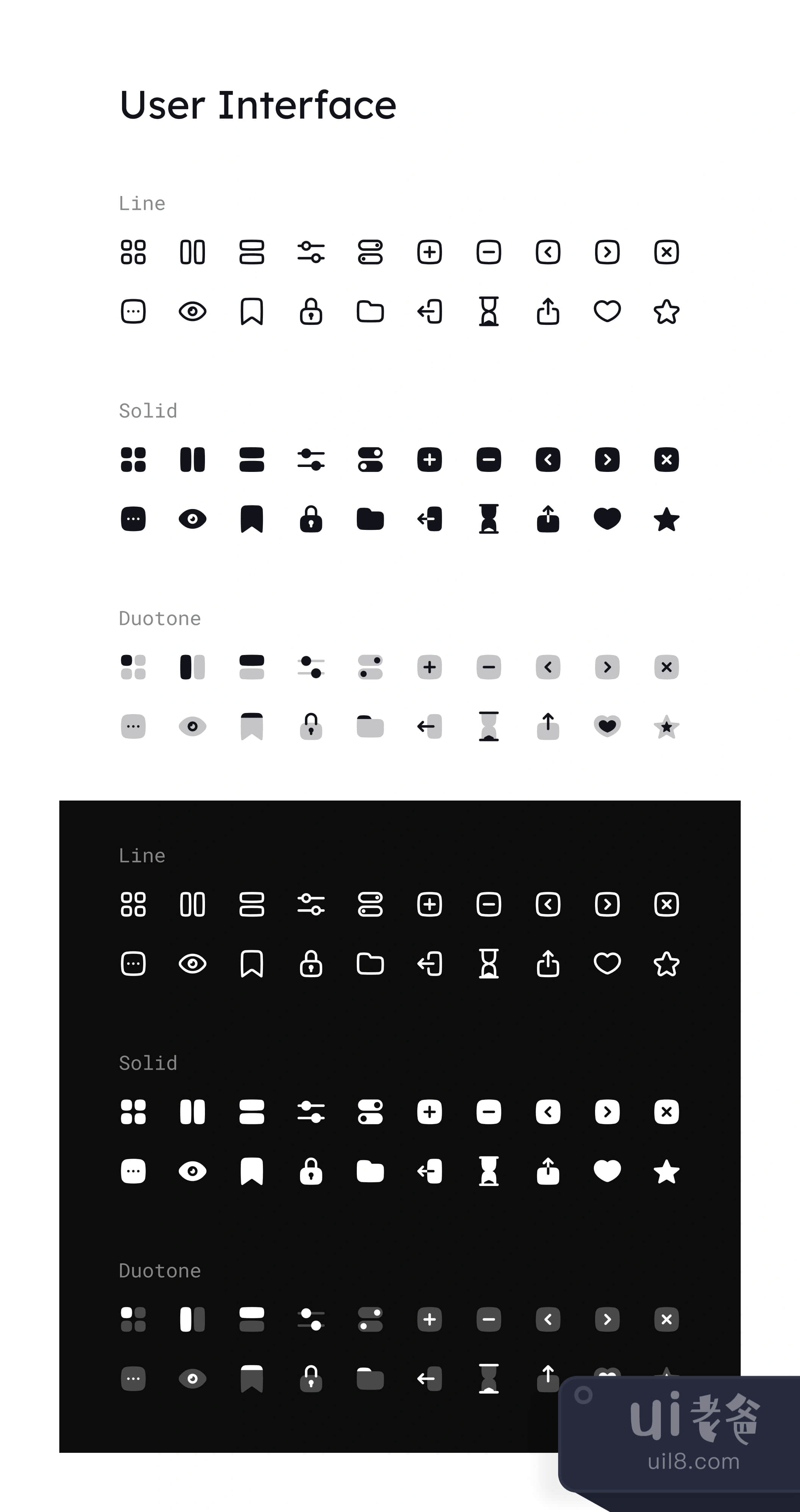 用户界面图标集 (User Interface Icon Set)插图