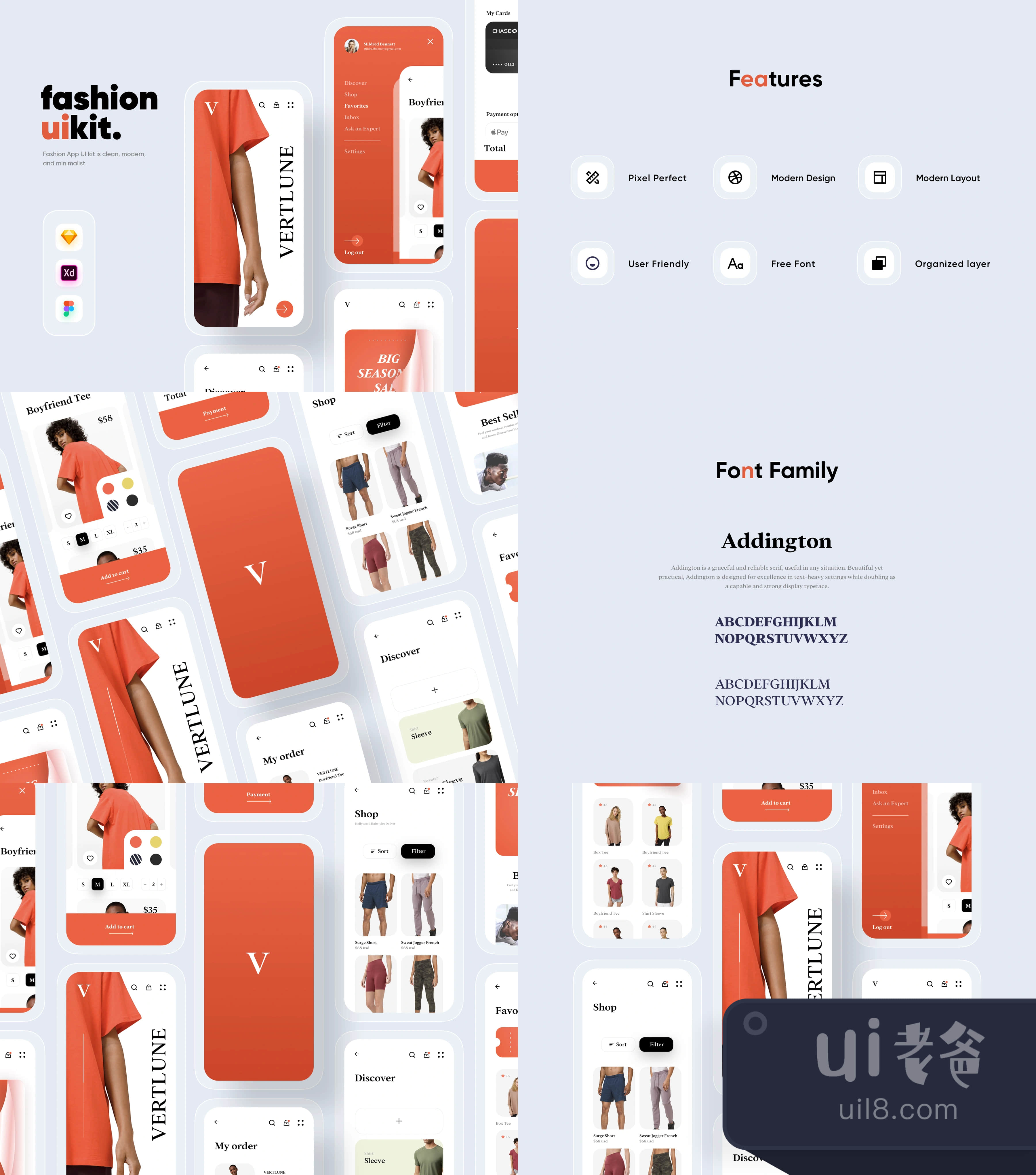 薇露妮（Verlune）时尚电商应用UI Kit (Verlune fashion eCommerc插图