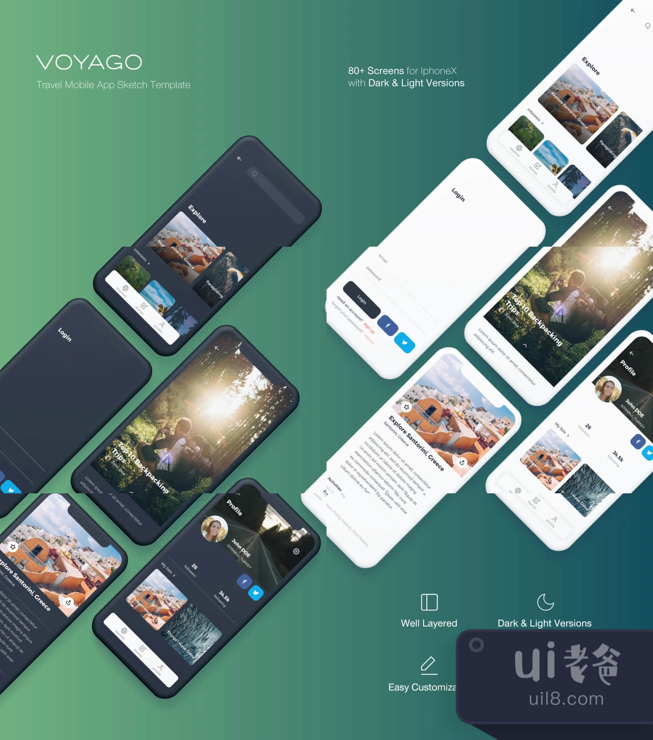 Voyago旅游应用程序 (Voyago Travel App)插图1