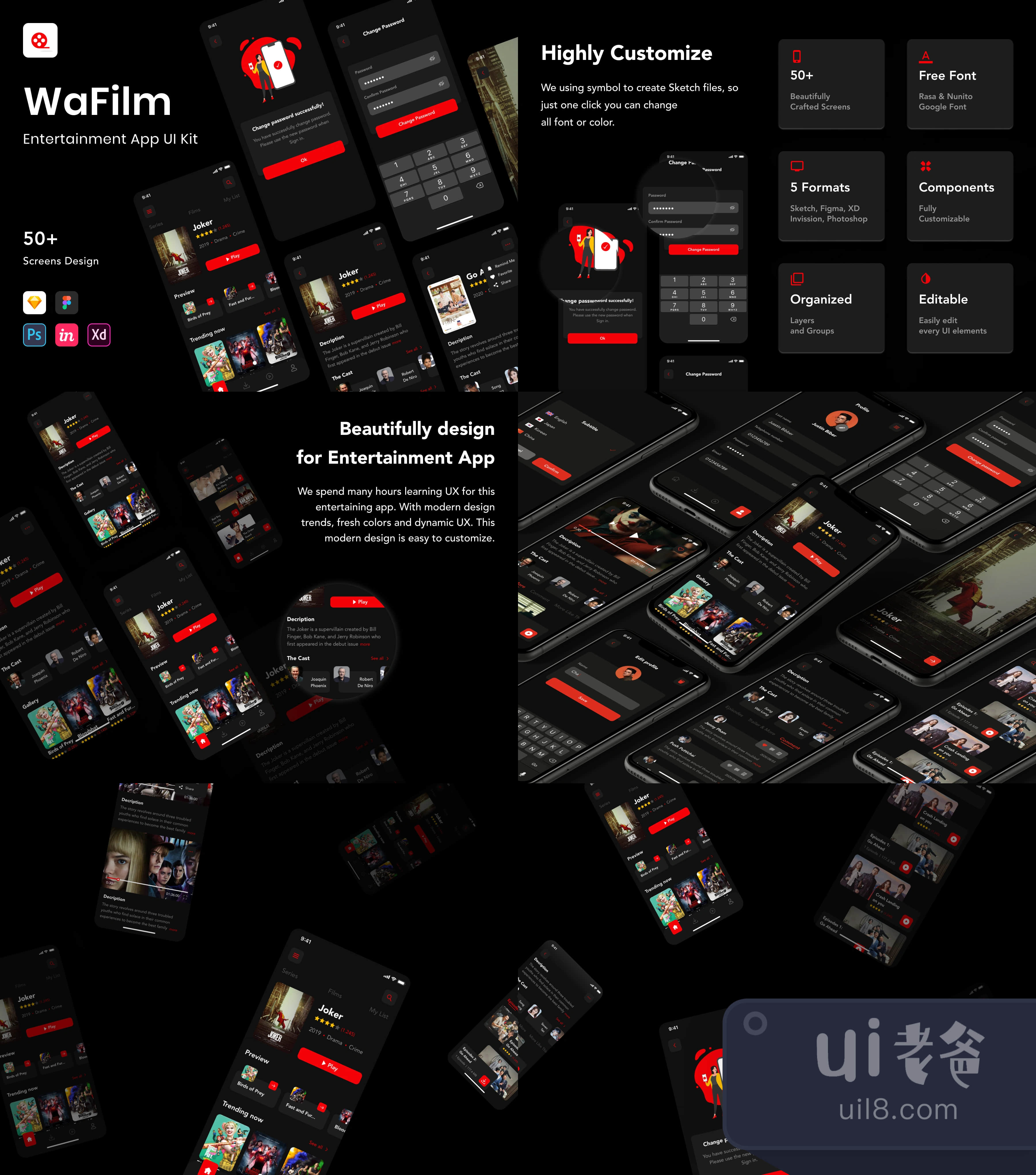 WaFilm 电影播放器App设计插图1