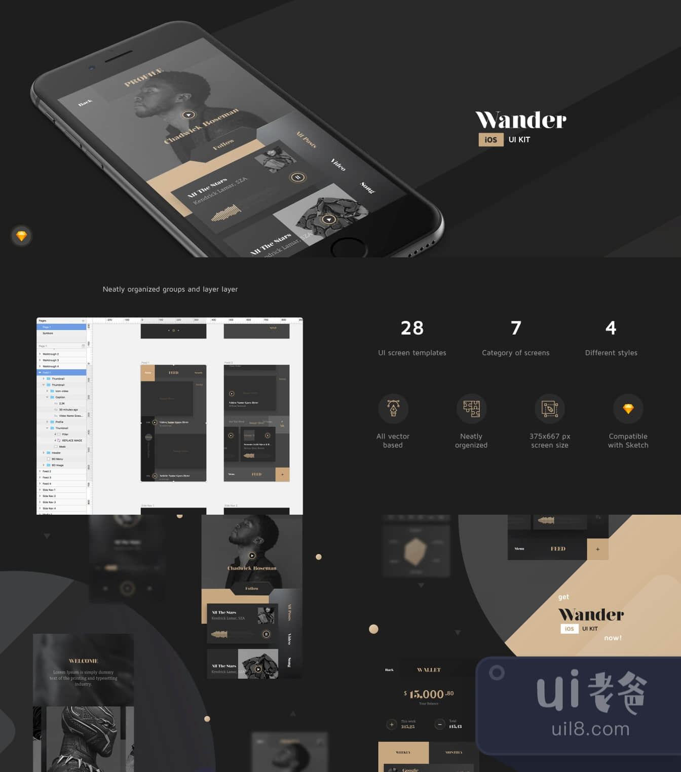 Wander UI Kit (Wander UI Kit)插图