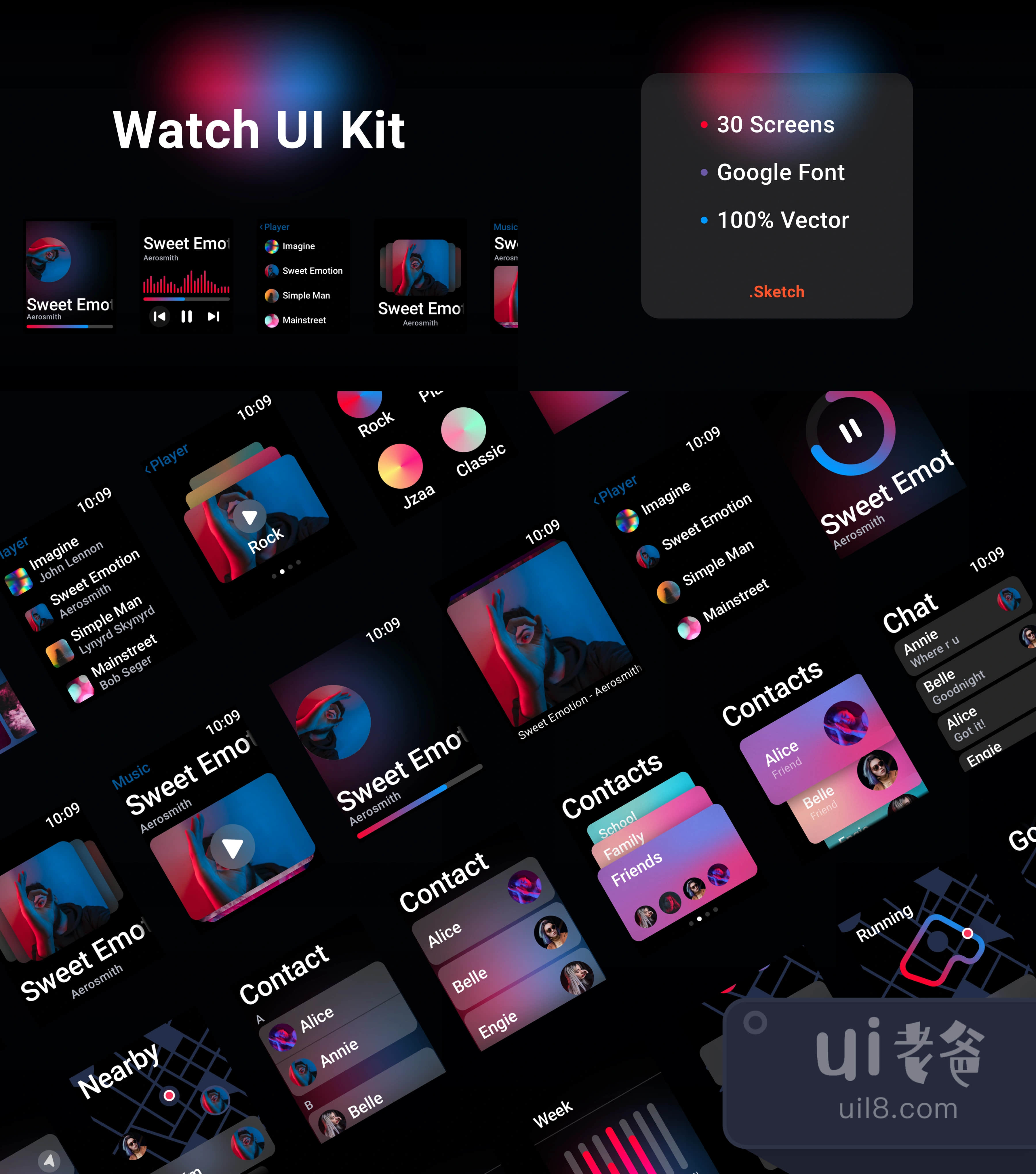 钟表 UI Kit (Watch UI Kit)插图