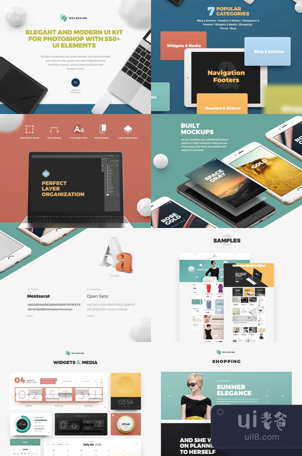 Woleraine UI Kit (Woleraine UI Kit)插图1