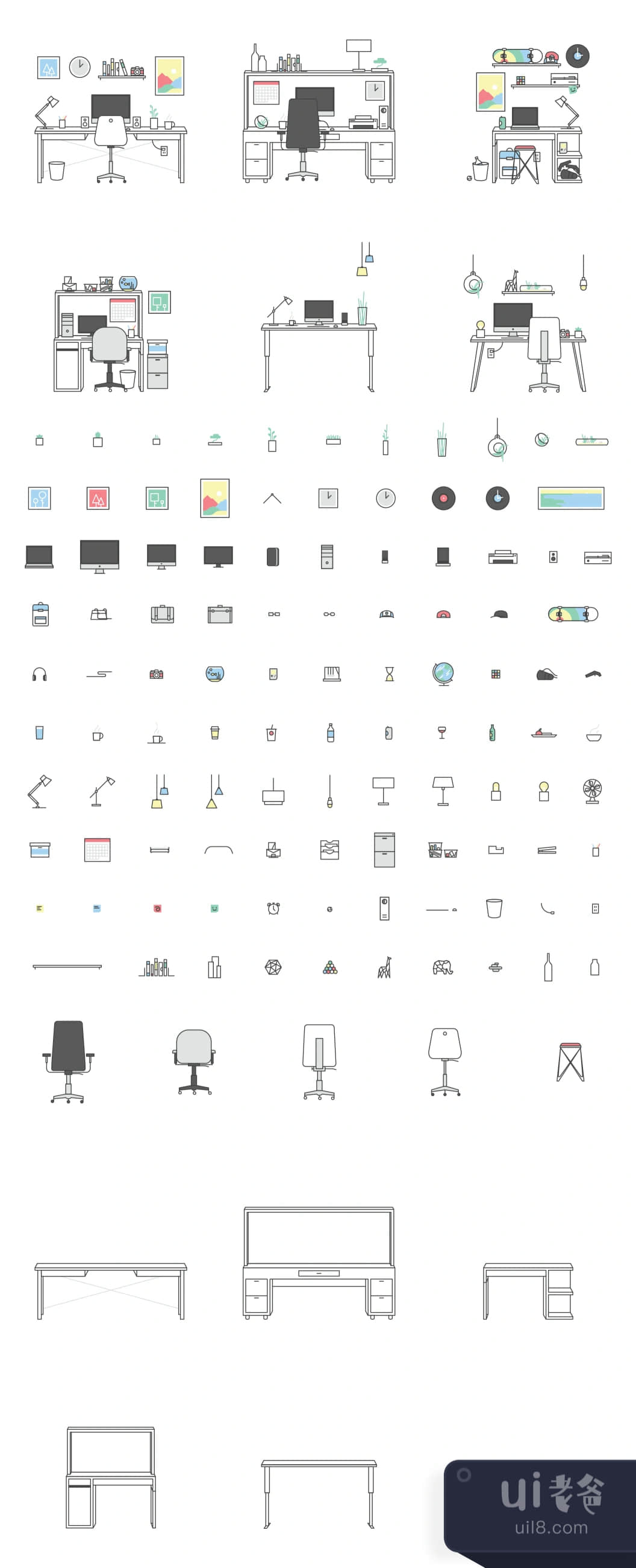工作空间插图套件 (Workspace Illustration Kit)插图