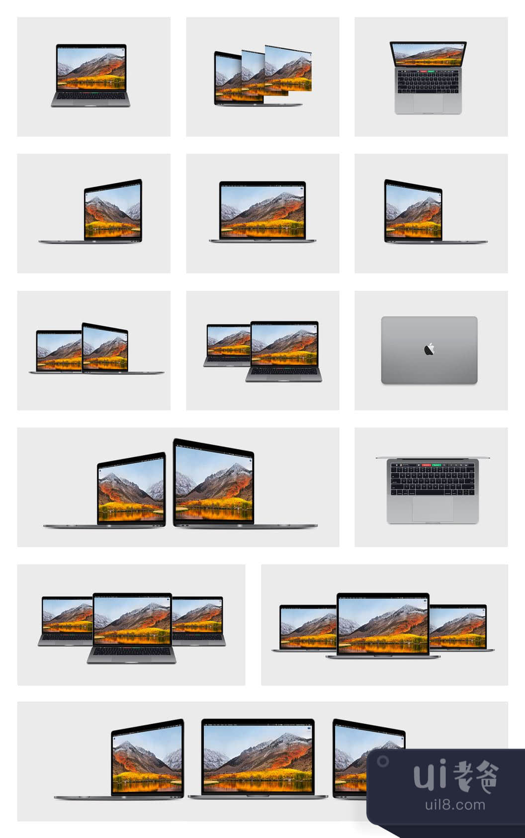 YDLabs MacBook Pro Mockups (YDLabs MacBook Pro Moc插图