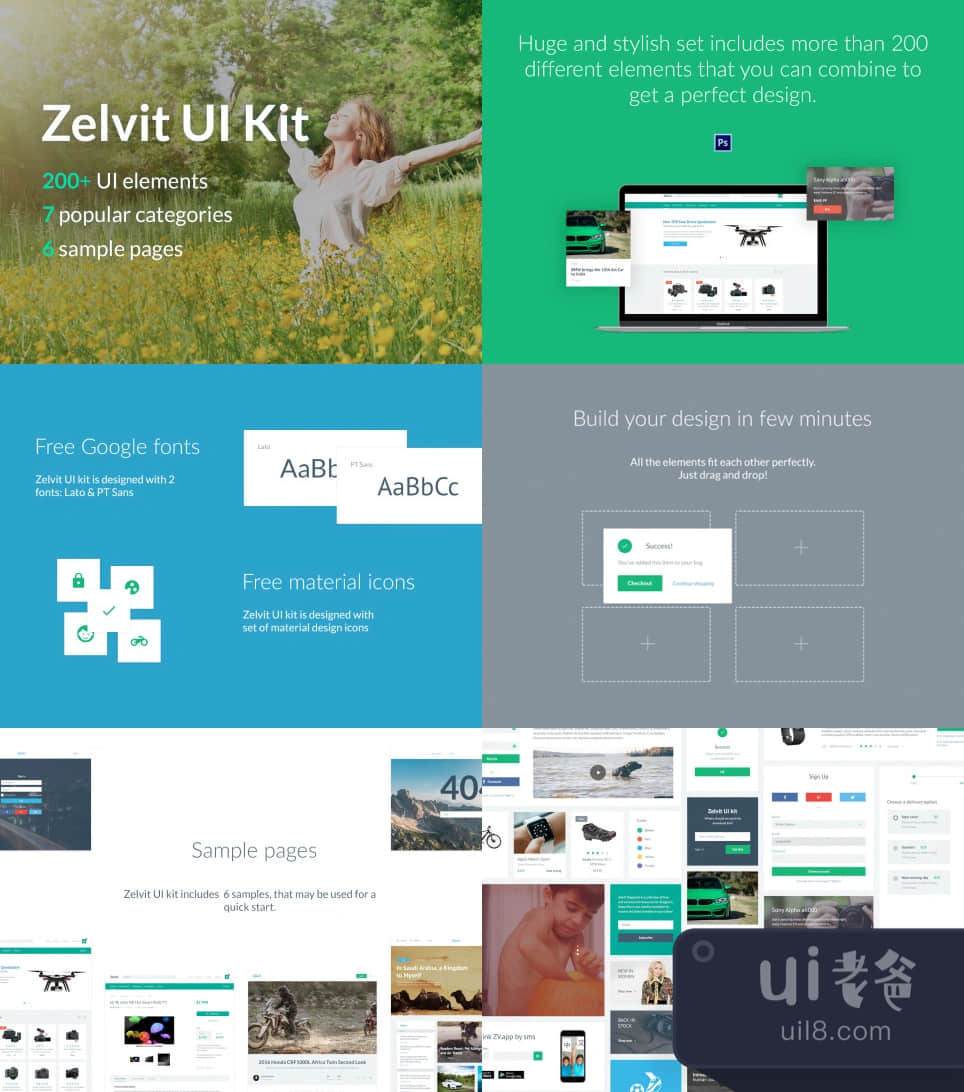 Zelvit UI Kit (Zelvit UI Kit)插图1