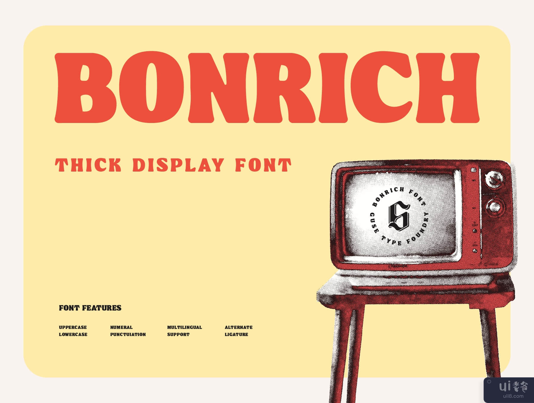 邦里奇字体 (Bonrich Font)插图7
