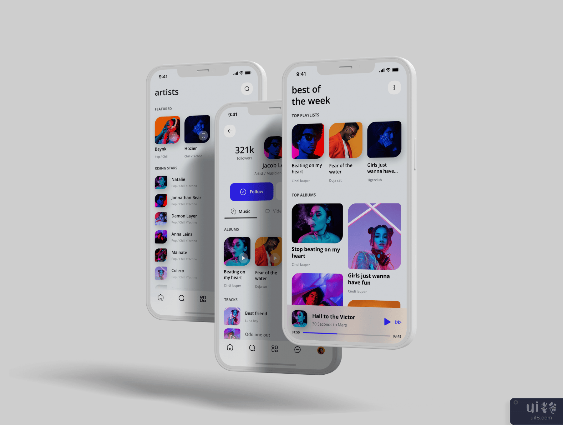 音乐应用程序 UI 工具包 (Music App UI Kit)插图14