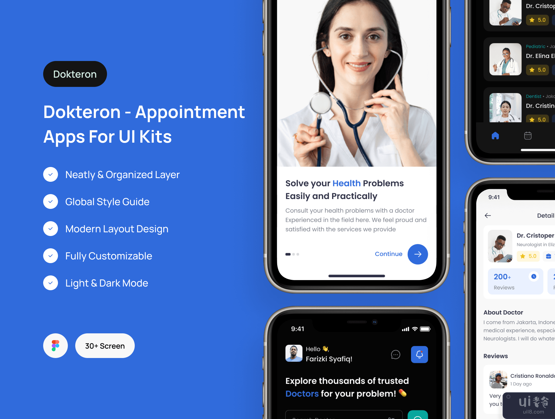 Docteron - 预约医生应用程序 (Docteron - Appointment Doctor App)插图5